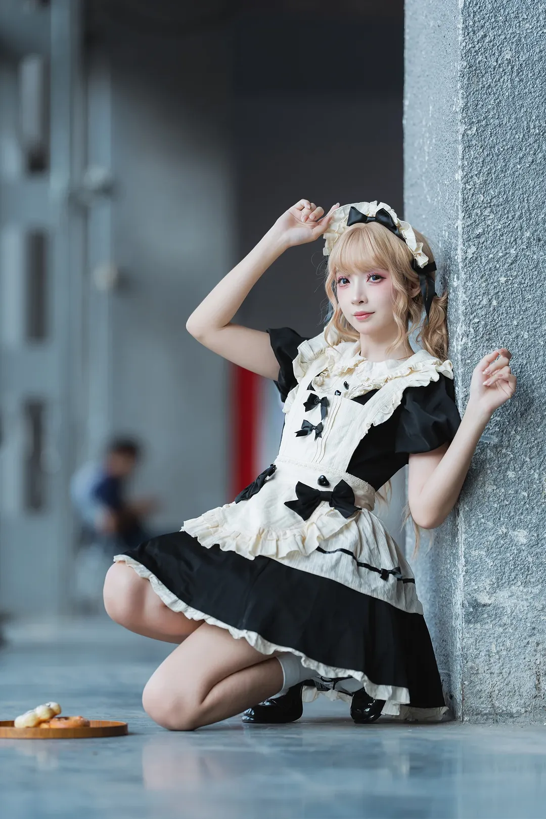 唯卓仕展台黑白女仆装cosplay拍摄体验 - 第 12 张