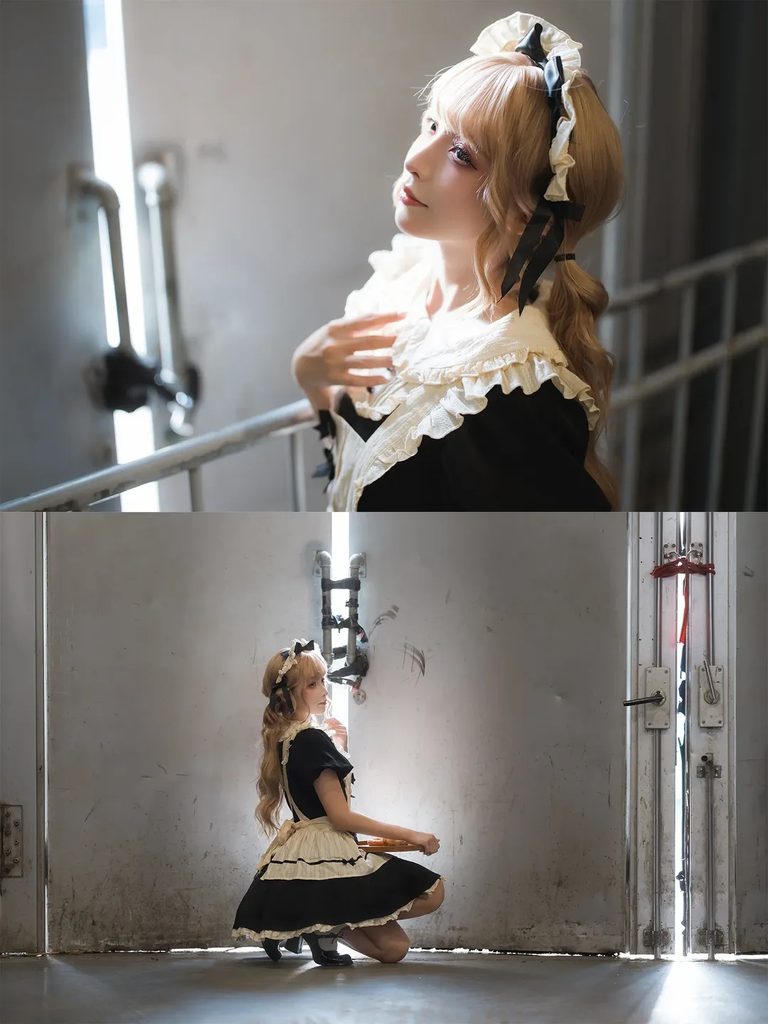 唯卓仕展台黑白女仆装cosplay拍摄体验 - 第 18 张
