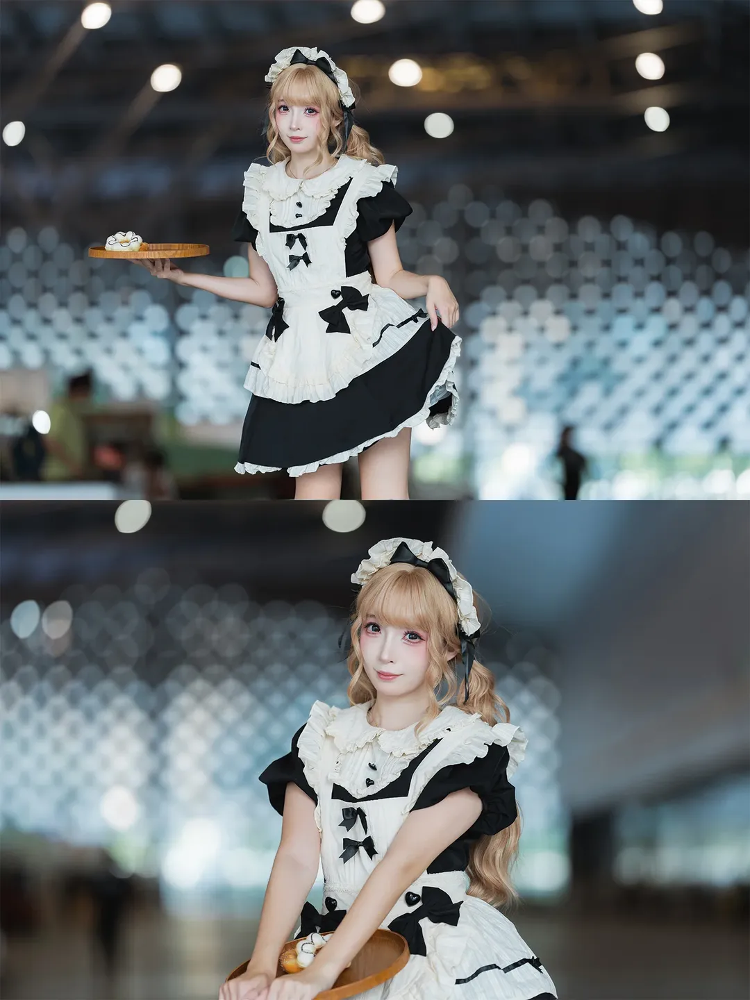 唯卓仕展台黑白女仆装cosplay拍摄体验 - 第 5 张