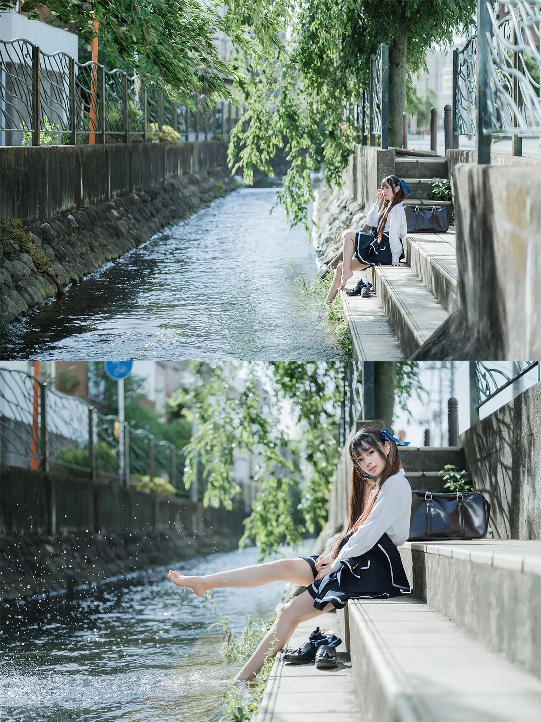 放学后的都市溯溪 JK制服的清凉玩水日常 - 第 4 张