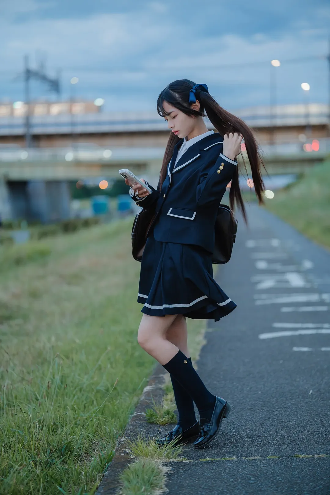 二子玉川的日系JK制服街拍 - 第 17 张