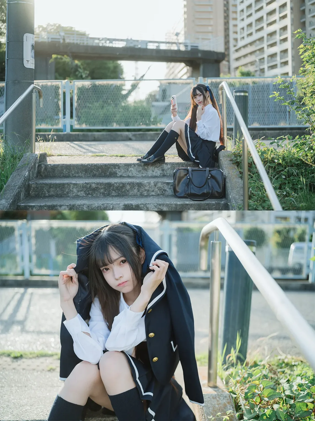 二子玉川的日系JK制服街拍 - 第 3 张