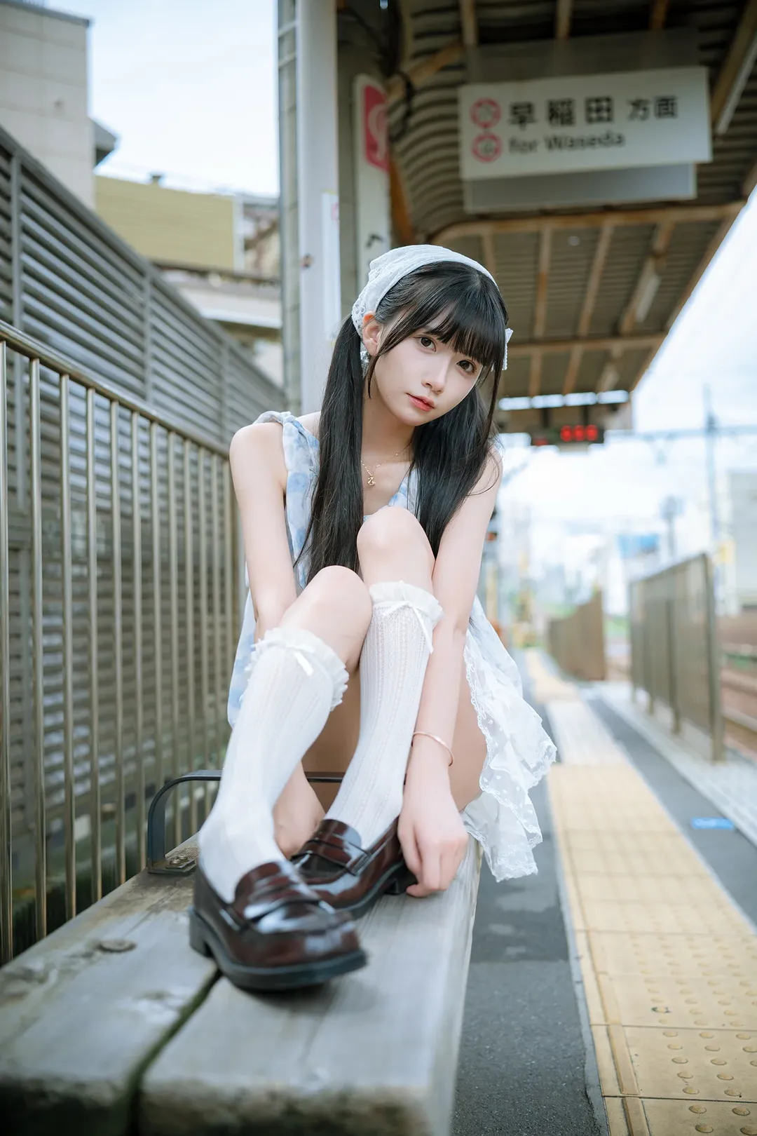 飞鸟山阴天铁道日系蕾丝穿搭cosplay - 第 1 张