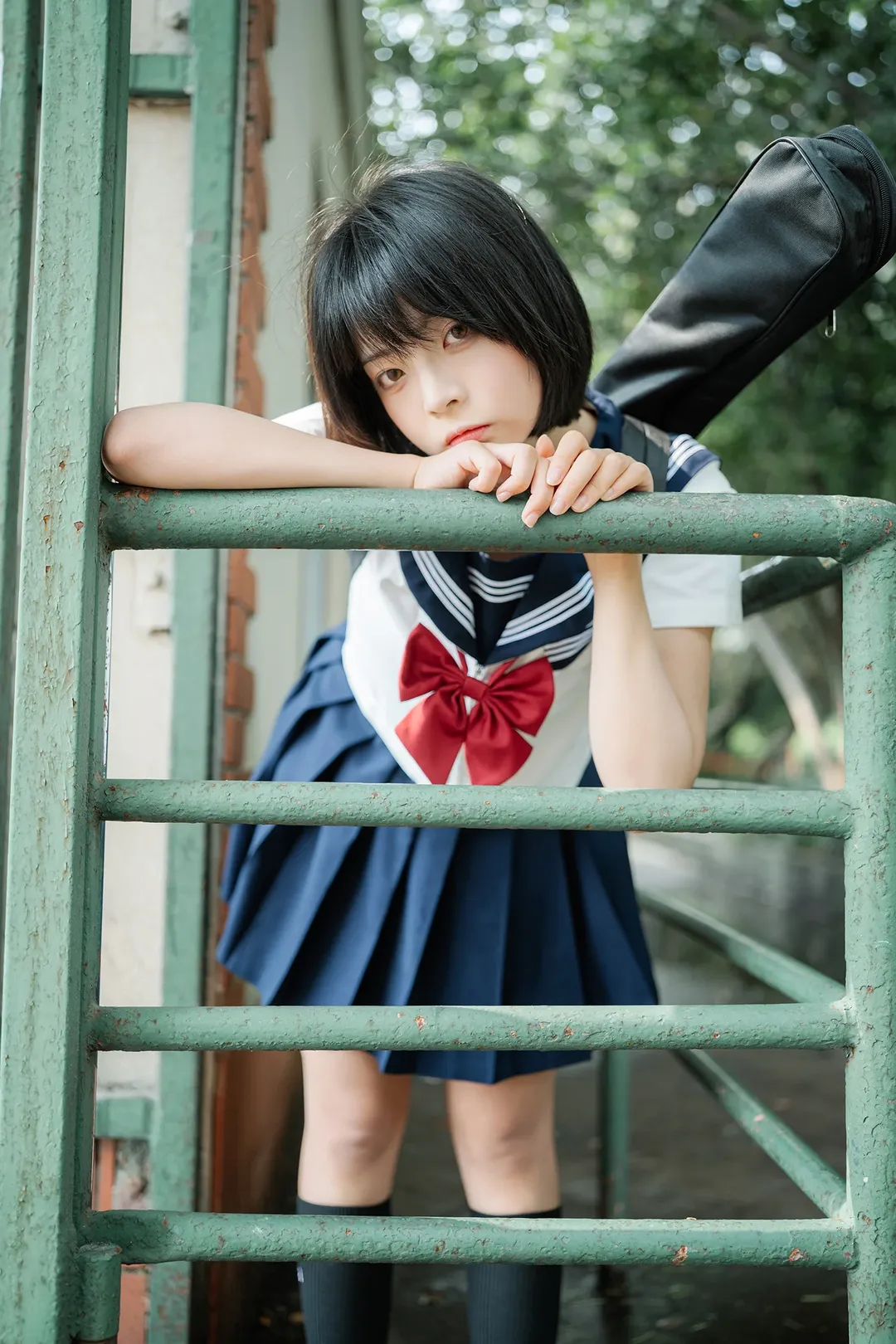 抓住暑期的尾巴拍一組校園風JK制服外拍 - 第 15 張