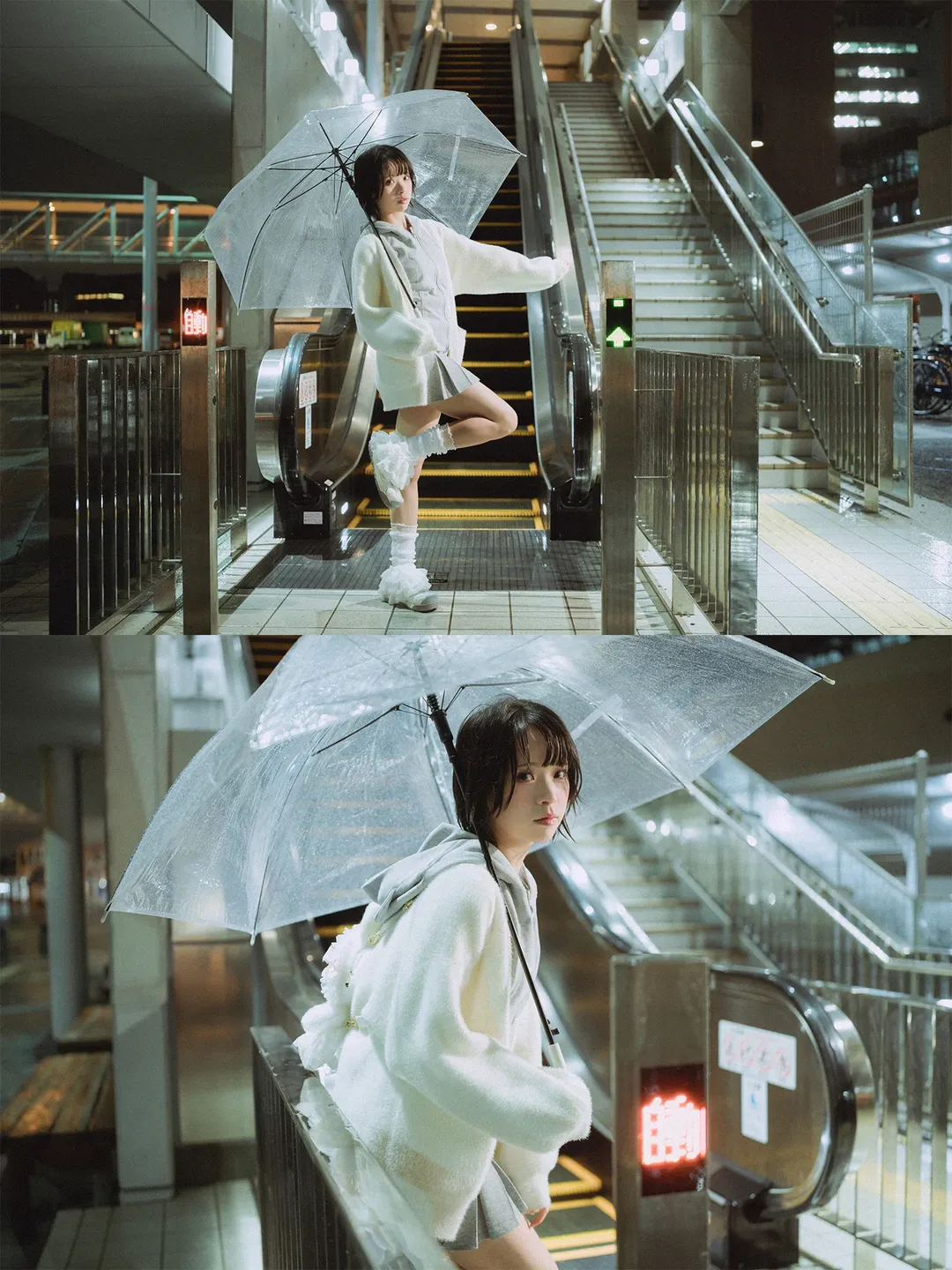 高松灯cos 雨夜电话亭氛围感写真 - 第 15 张