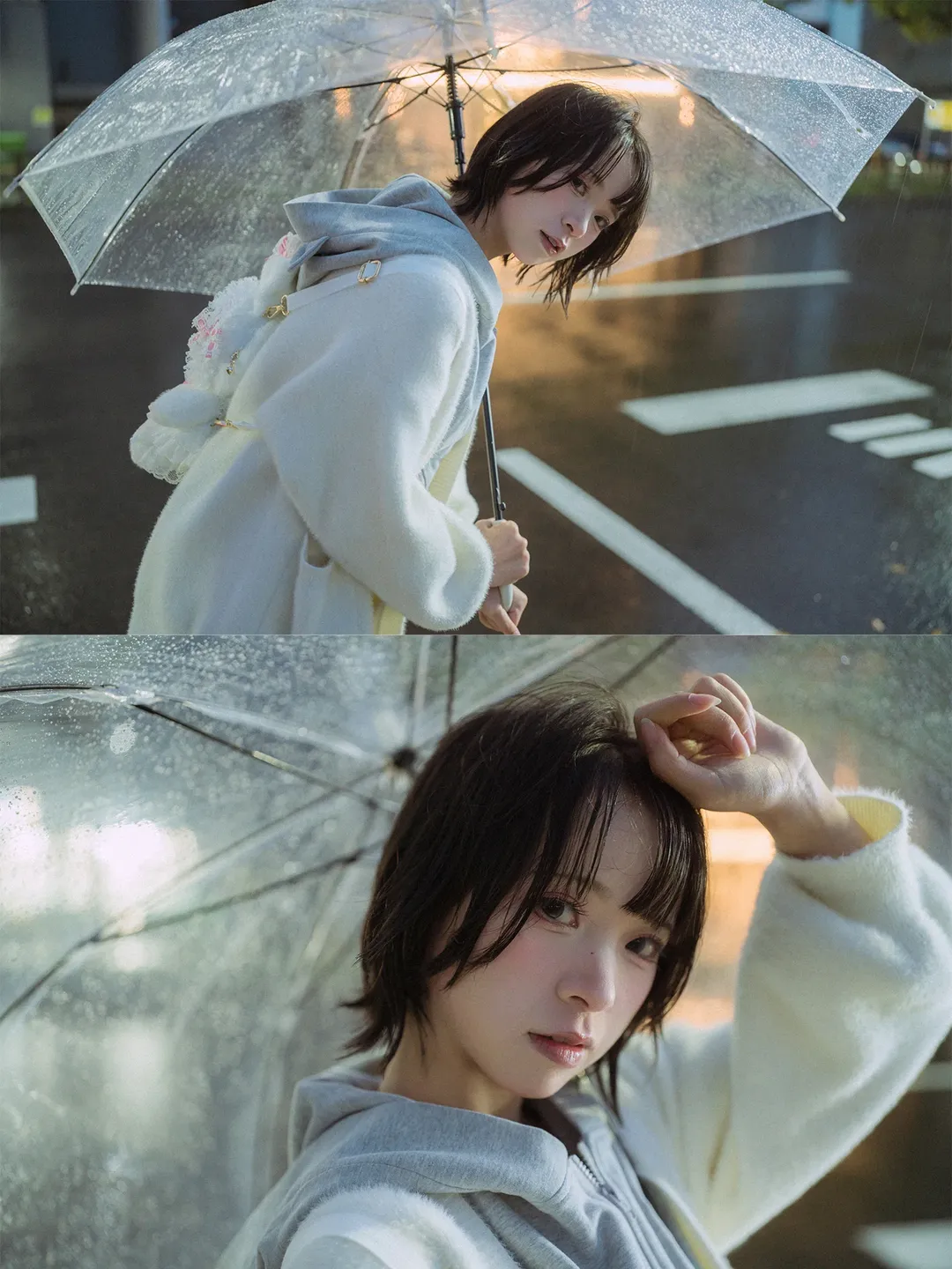 高松灯cos 雨夜电话亭氛围感写真 - 第 5 张