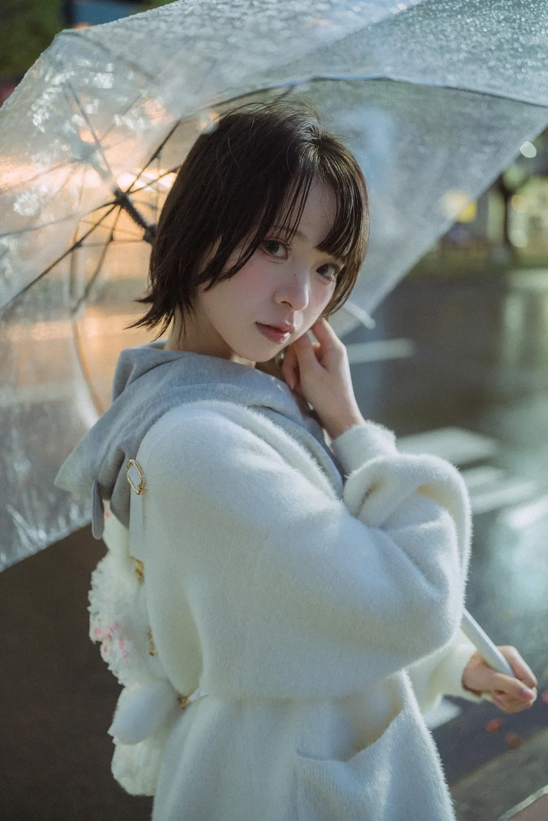 高松灯cos 雨夜电话亭氛围感写真 - 第 6 张