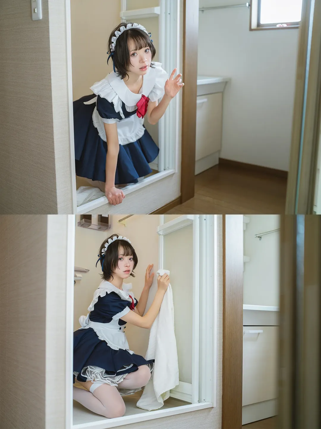 浴室女仆装，先洗澡还是先吃饭 - 第 11 张