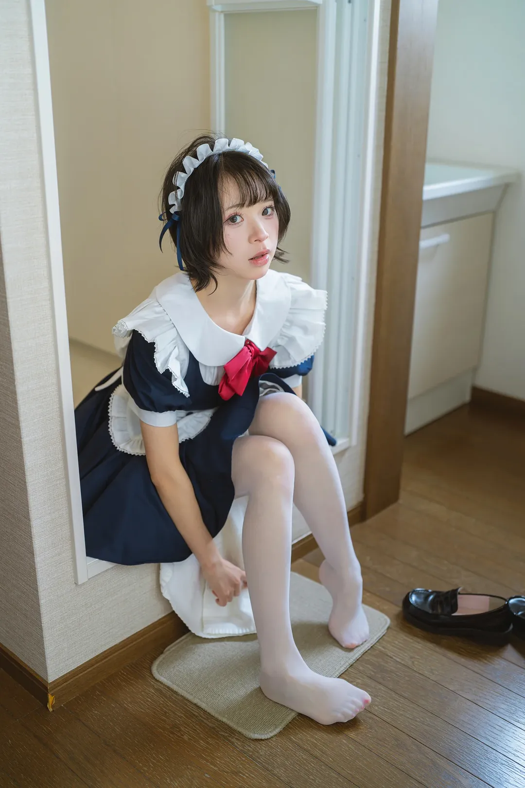 浴室女仆装，先洗澡还是先吃饭 - 第 6 张
