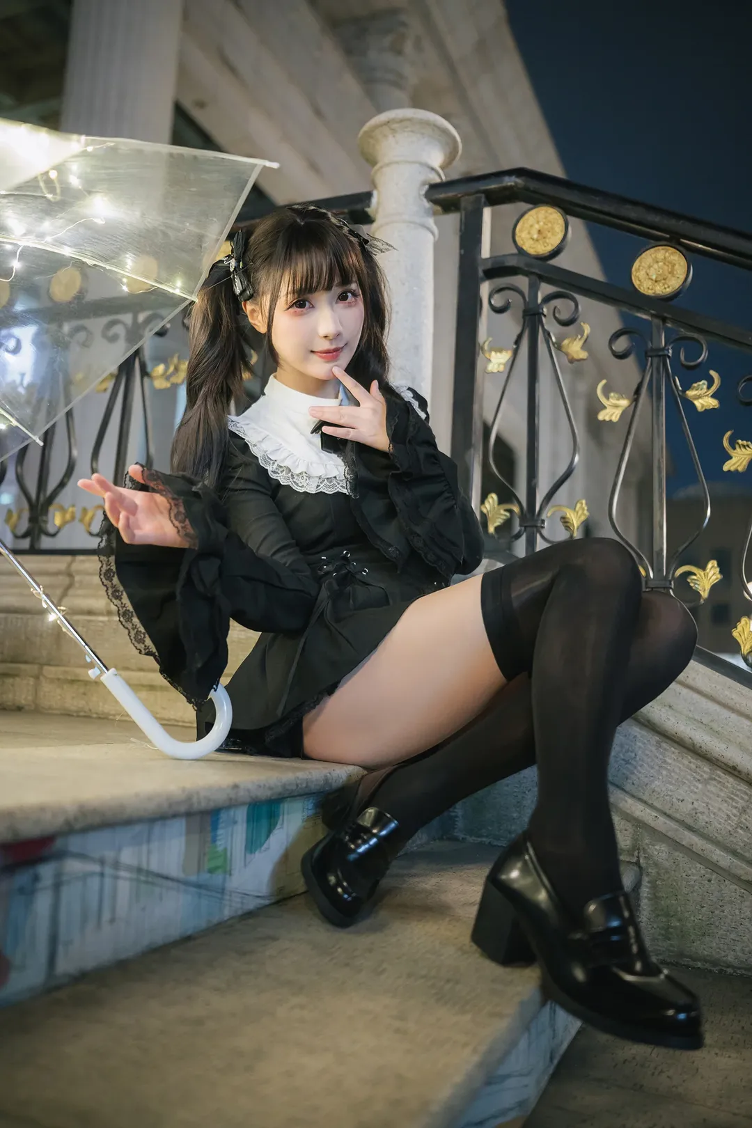 黑色哥特风夜拍与自制伞灯的心得 - 第 6 张