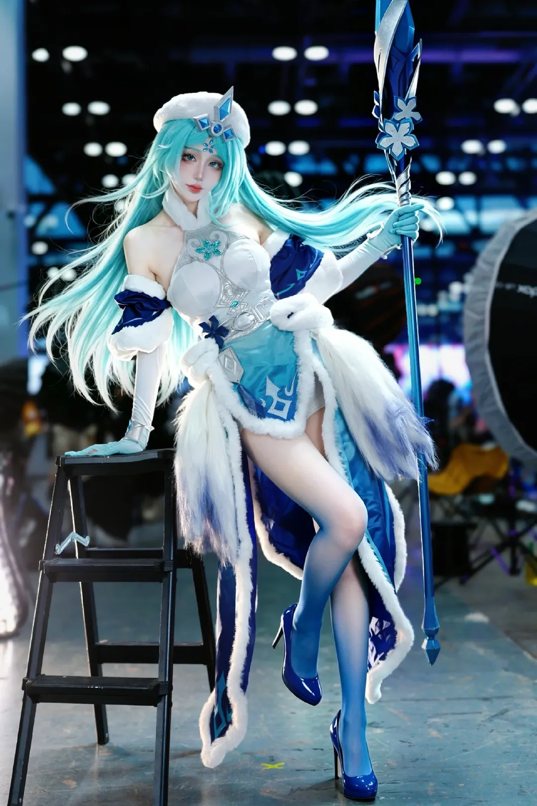 【王昭君cos】冰雪主题的场照动作分享 - 第 2 张