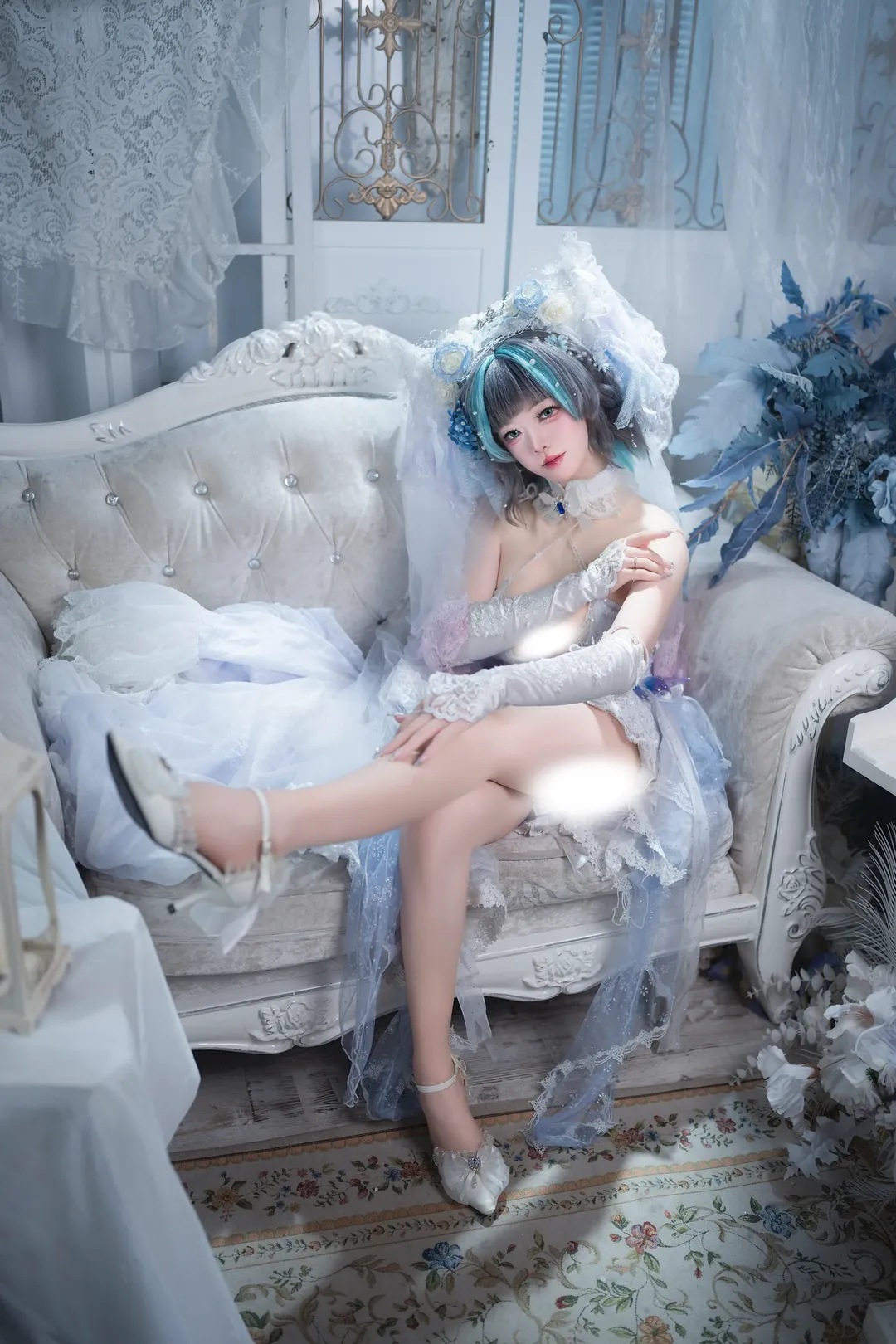 【柴郡cos】碧蓝航线柴郡花嫁猫耳头纱造型分享