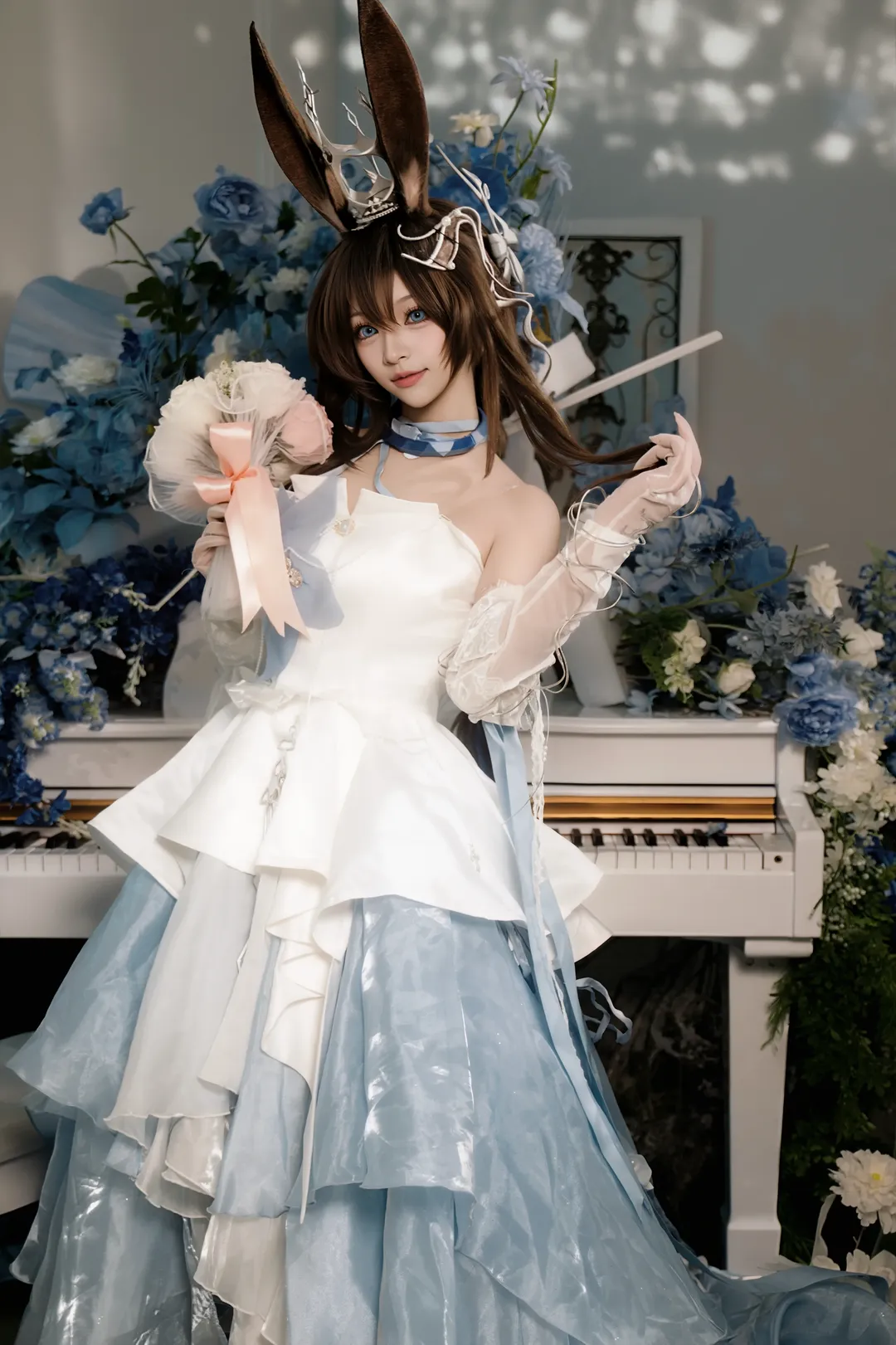 【阿米婭cos】明日方舟羅德島的藍色花海與音樂旋律 - 第 18 張