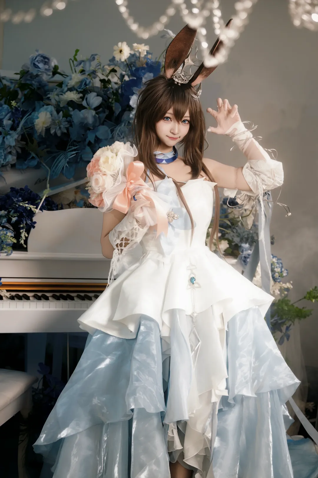 【阿米婭cos】明日方舟羅德島的藍色花海與音樂旋律 - 第 7 張