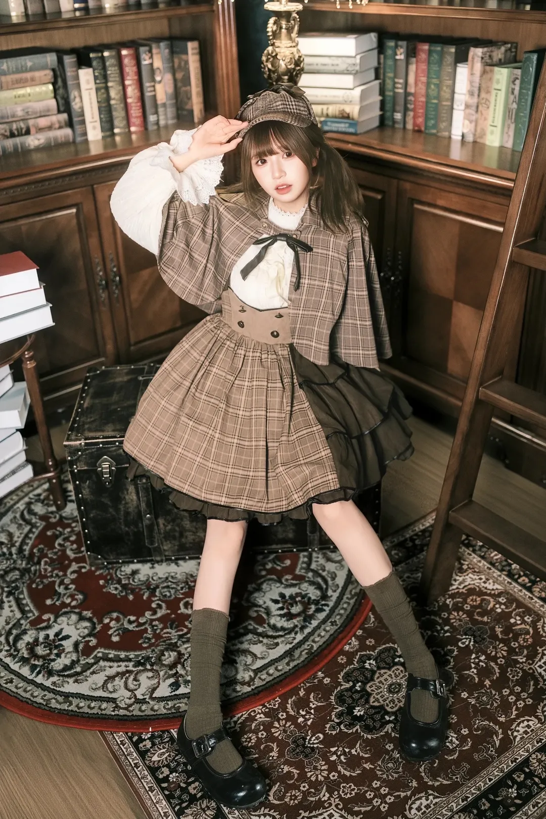 復古英倫偵探風cosplay，書卷氣與格調拉滿 - 第 1 張