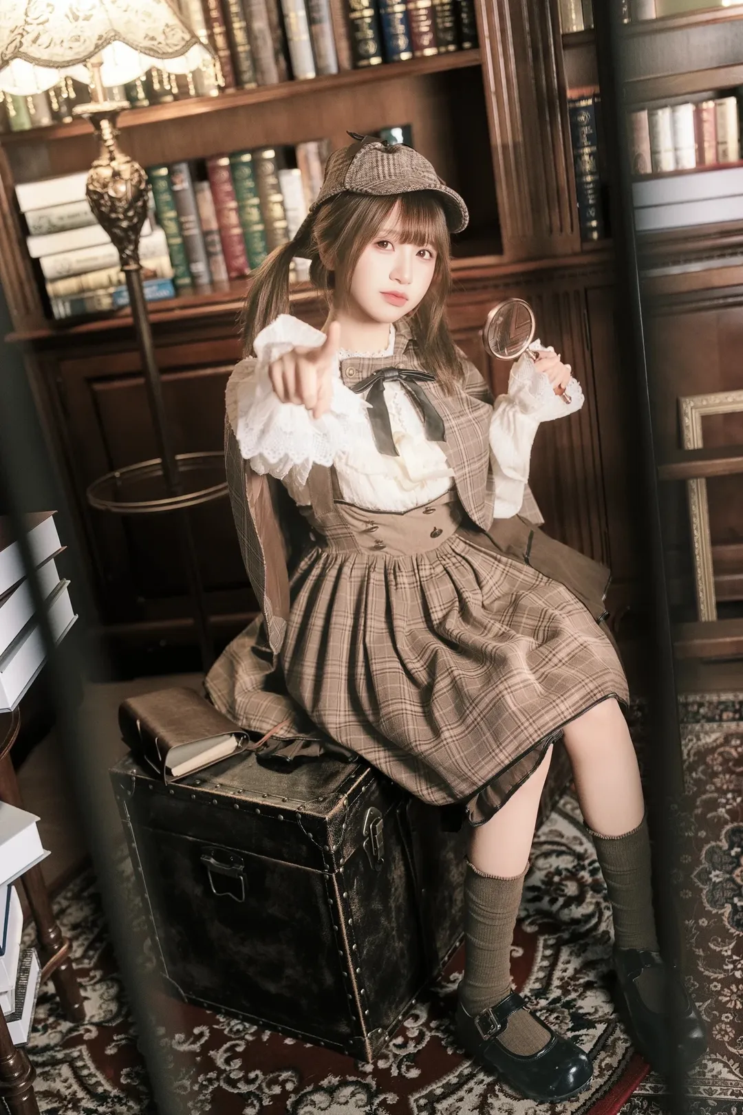 復古英倫偵探風cosplay，書卷氣與格調拉滿 - 第 9 張