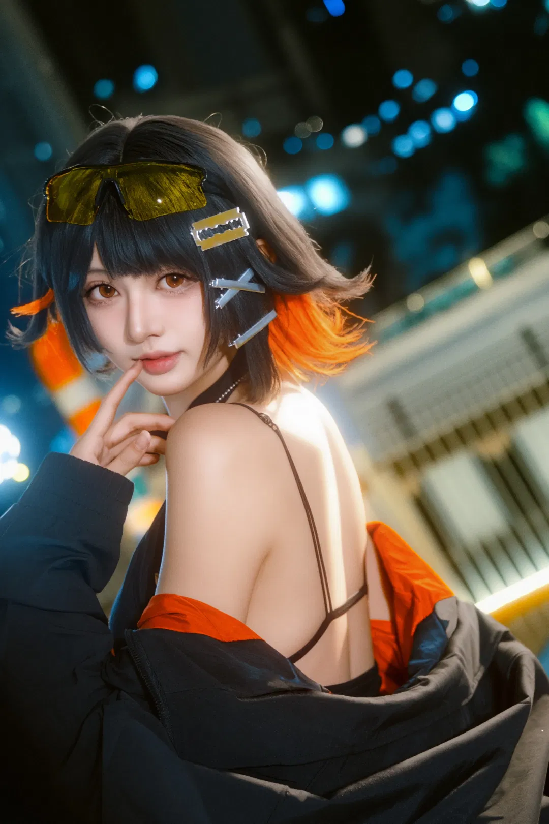 【鯊魚妹cos】絕區零的街頭夜拍，今天也沒抓到雅迪 - 第 1 張