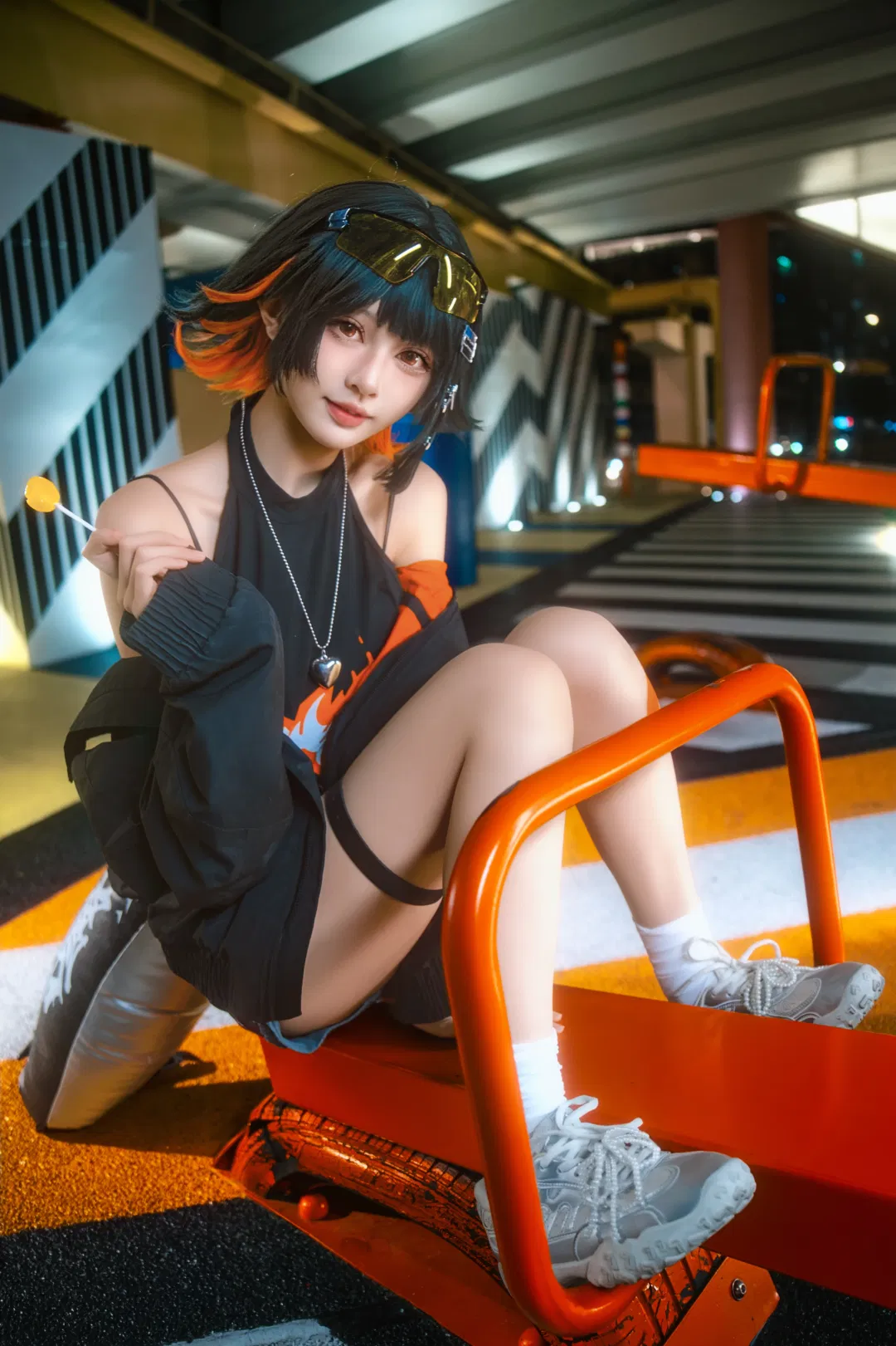 【鯊魚妹cos】絕區零的街頭夜拍，今天也沒抓到雅迪 - 第 12 張