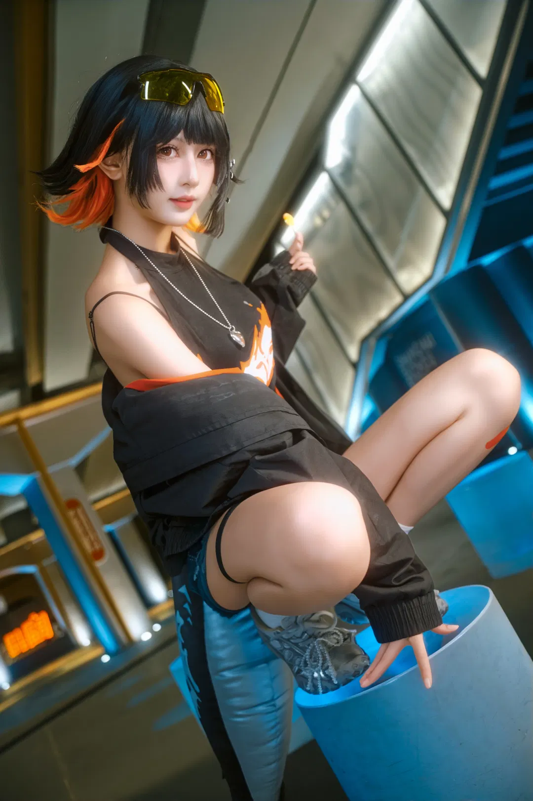 【鯊魚妹cos】絕區零的街頭夜拍，今天也沒抓到雅迪 - 第 13 張