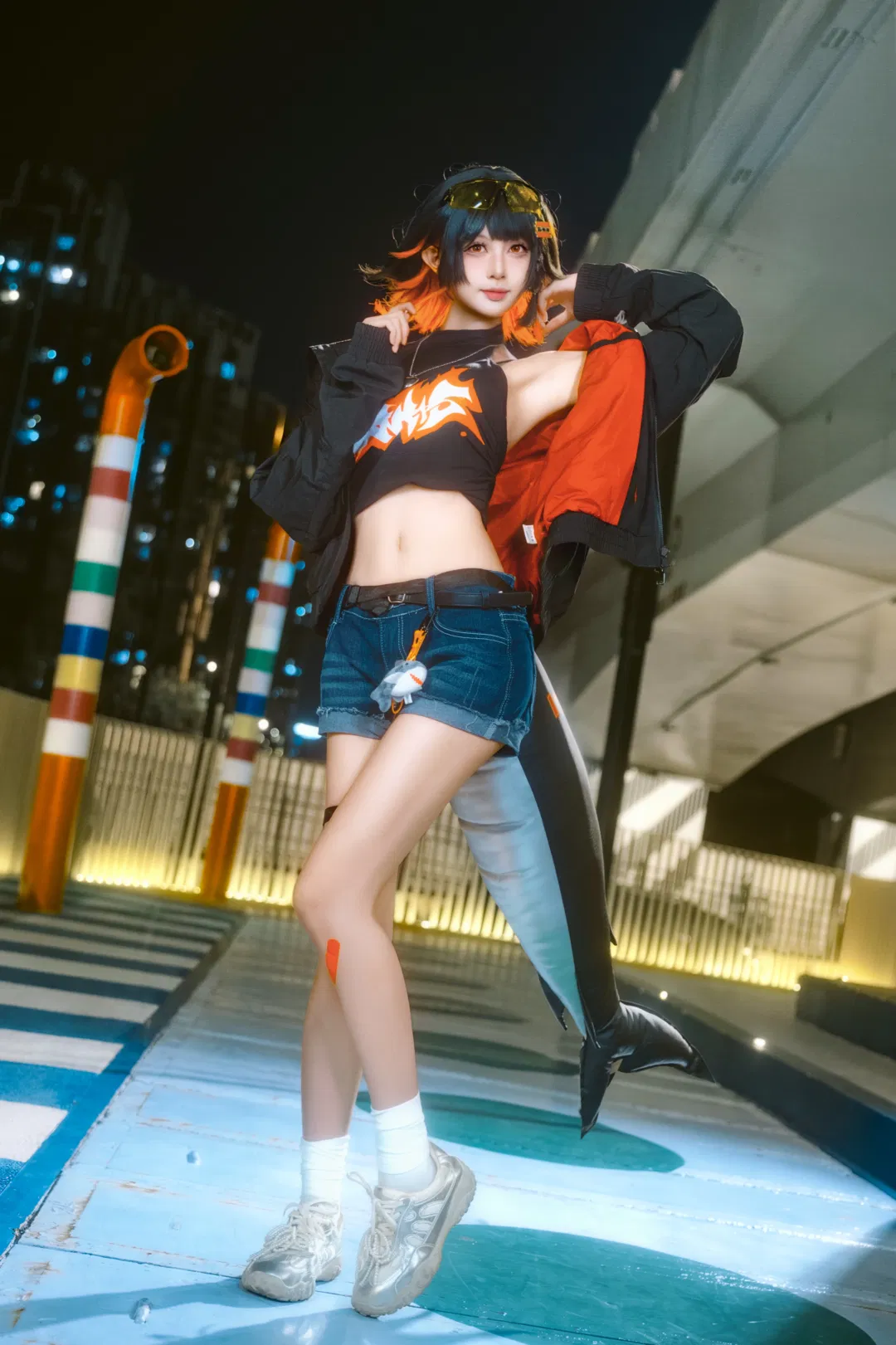 【鯊魚妹cos】絕區零的街頭夜拍，今天也沒抓到雅迪 - 第 17 張