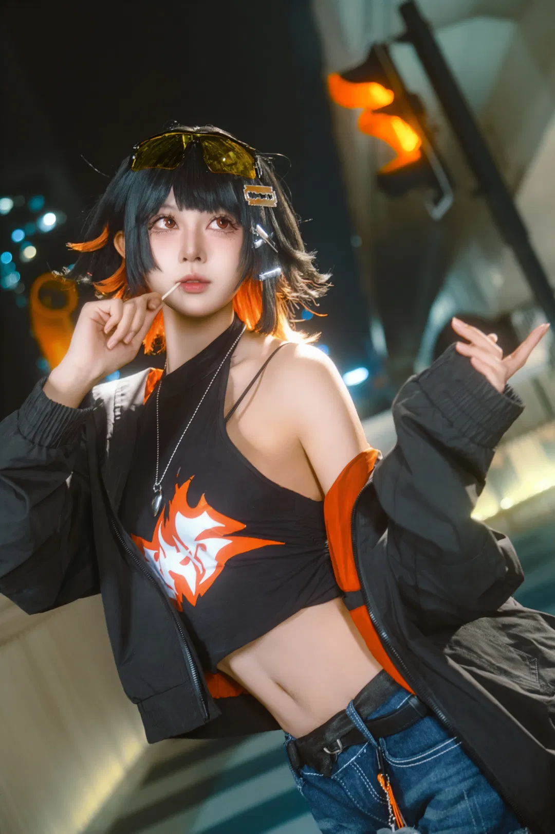 【鯊魚妹cos】絕區零的街頭夜拍，今天也沒抓到雅迪 - 第 4 張