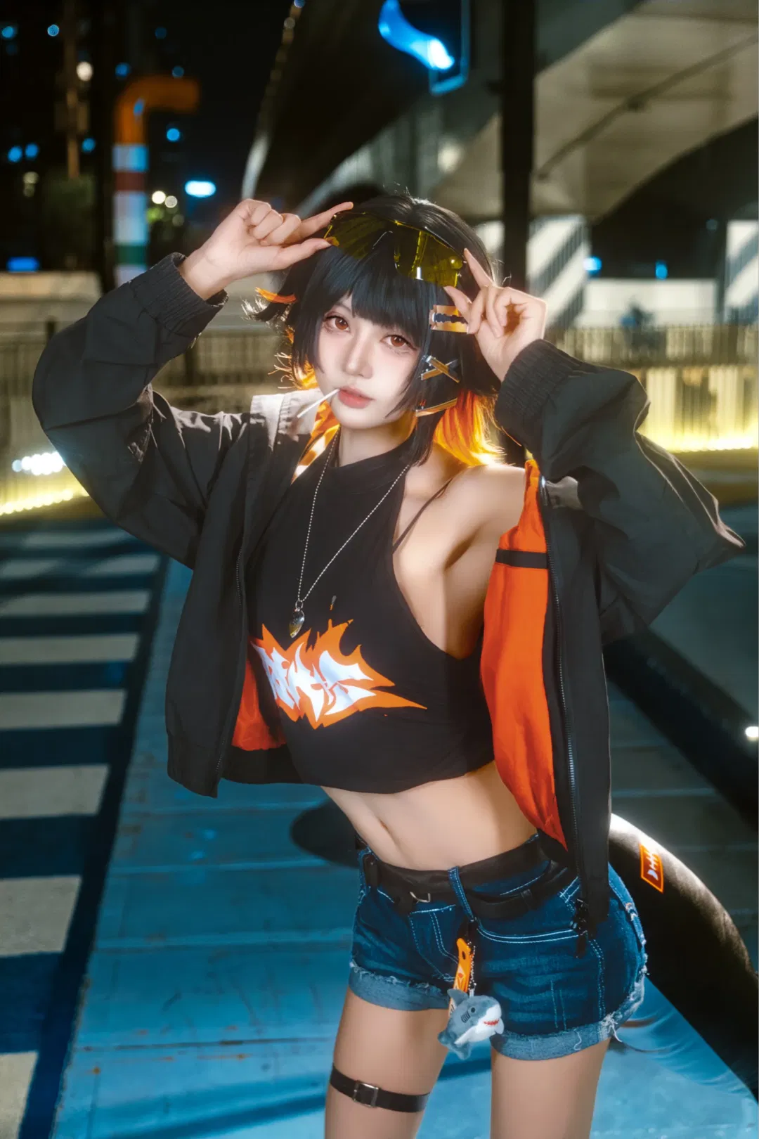 【鯊魚妹cos】絕區零的街頭夜拍，今天也沒抓到雅迪 - 第 8 張