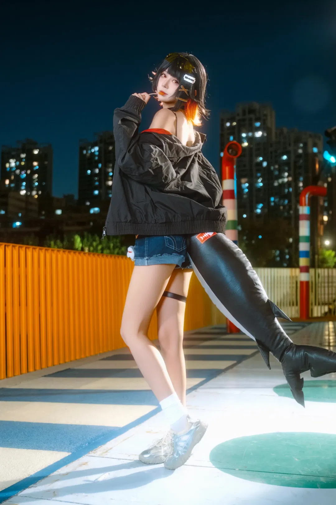 【鯊魚妹cos】絕區零的街頭夜拍，今天也沒抓到雅迪 - 第 9 張