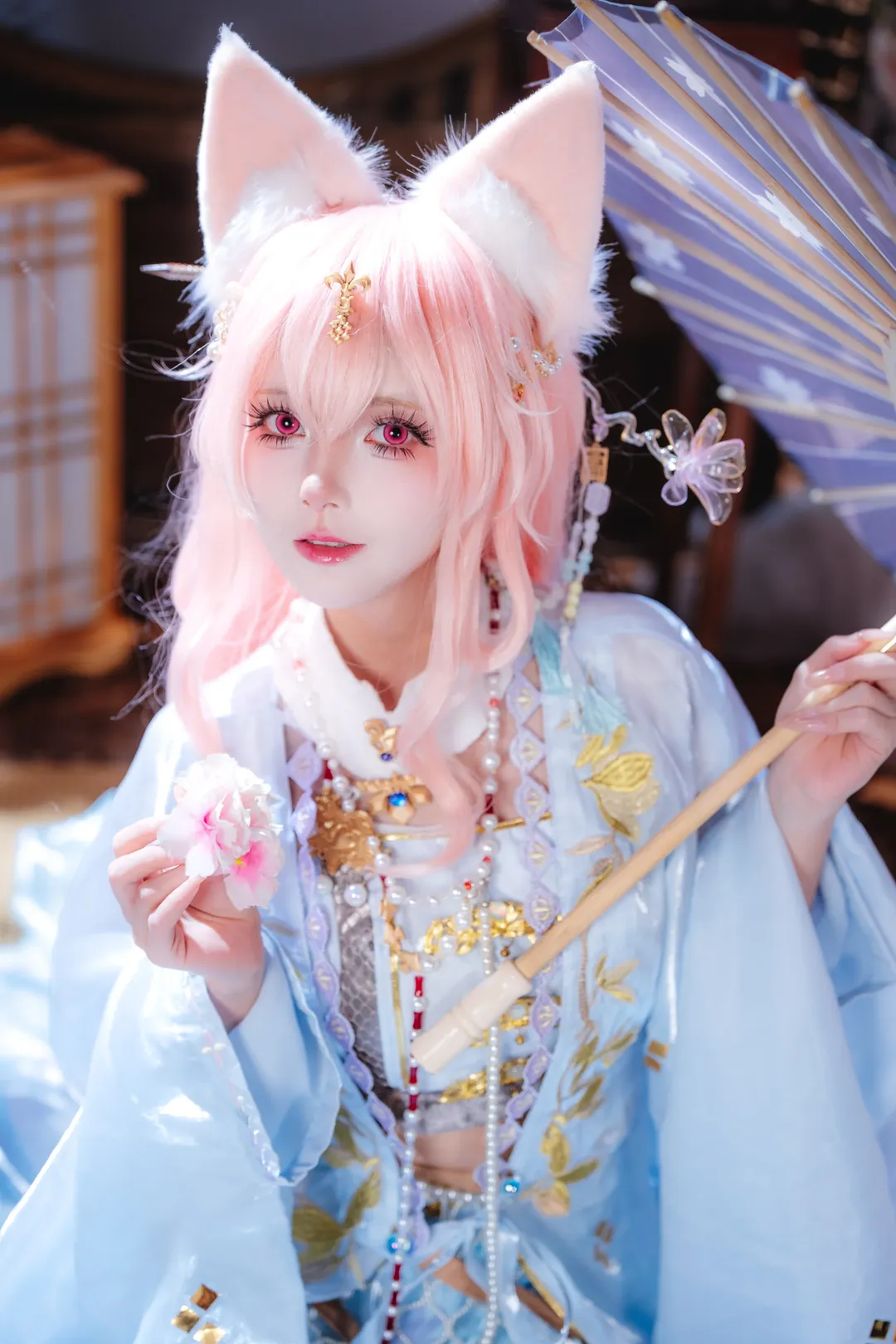 【鸿雪cos】明日方舟行梦侧畔这套古风造型的拍摄记录 - 第 1 张