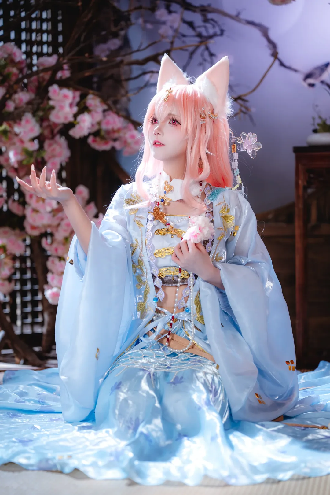 【鸿雪cos】明日方舟行梦侧畔这套古风造型的拍摄记录 - 第 3 张