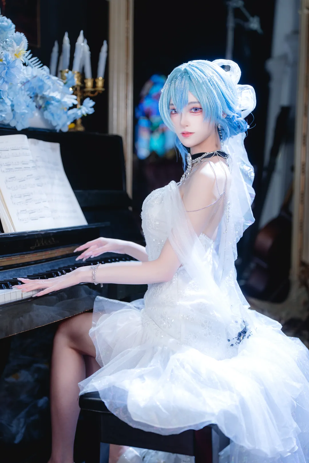 【守岸人cos】鸣潮 鸣乐之时 纯白纱裙的钢琴之约 - 第 2 张