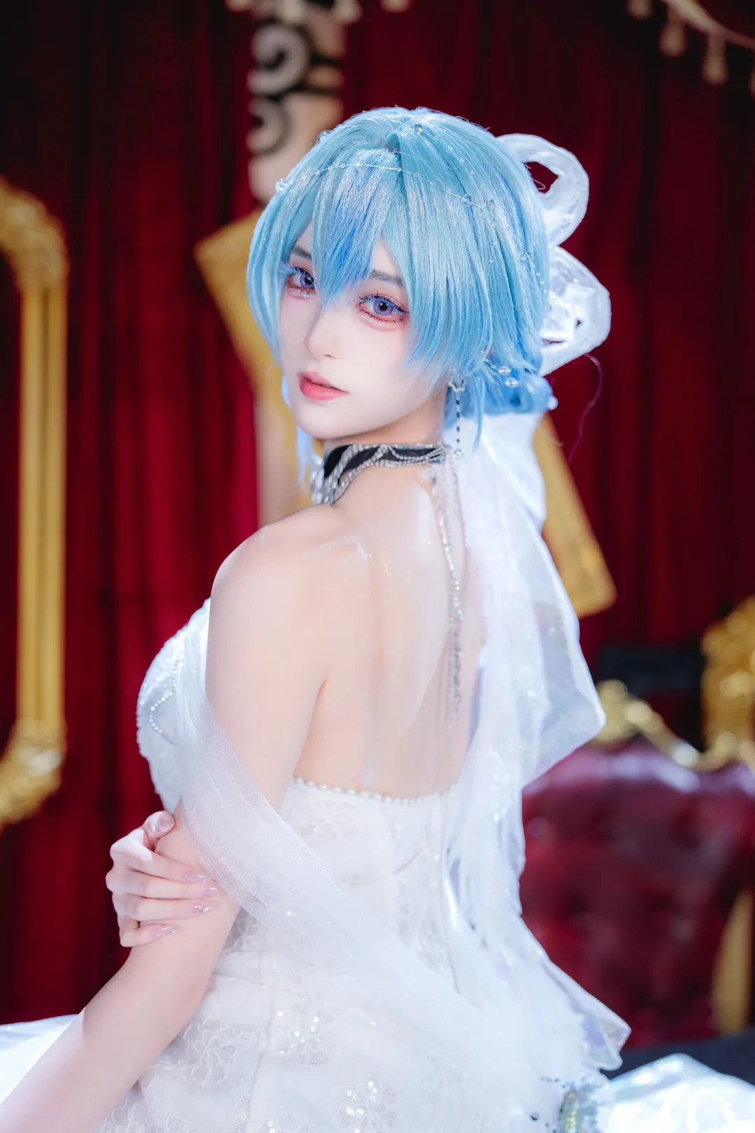 【守岸人cos】鸣潮 鸣乐之时 纯白纱裙的钢琴之约 - 第 5 张