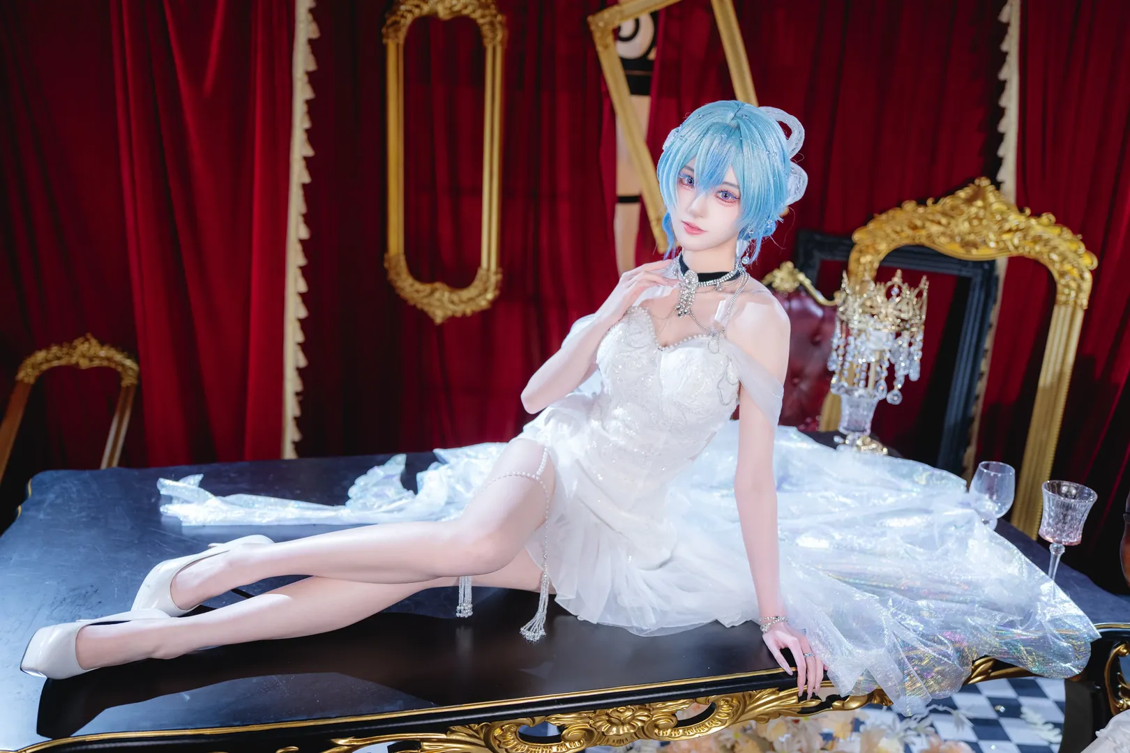 【守岸人cos】鸣潮 鸣乐之时 纯白纱裙的钢琴之约 - 第 6 张
