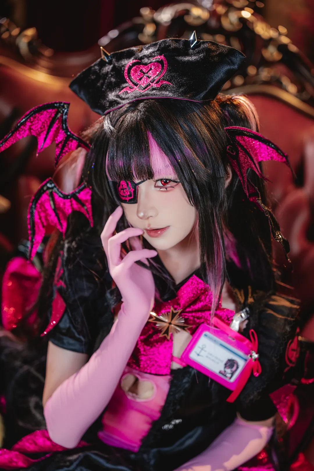 【莫琳親王cos】碧藍航線黑粉蝙蝠翼暗夜甜心 - 第 1 張