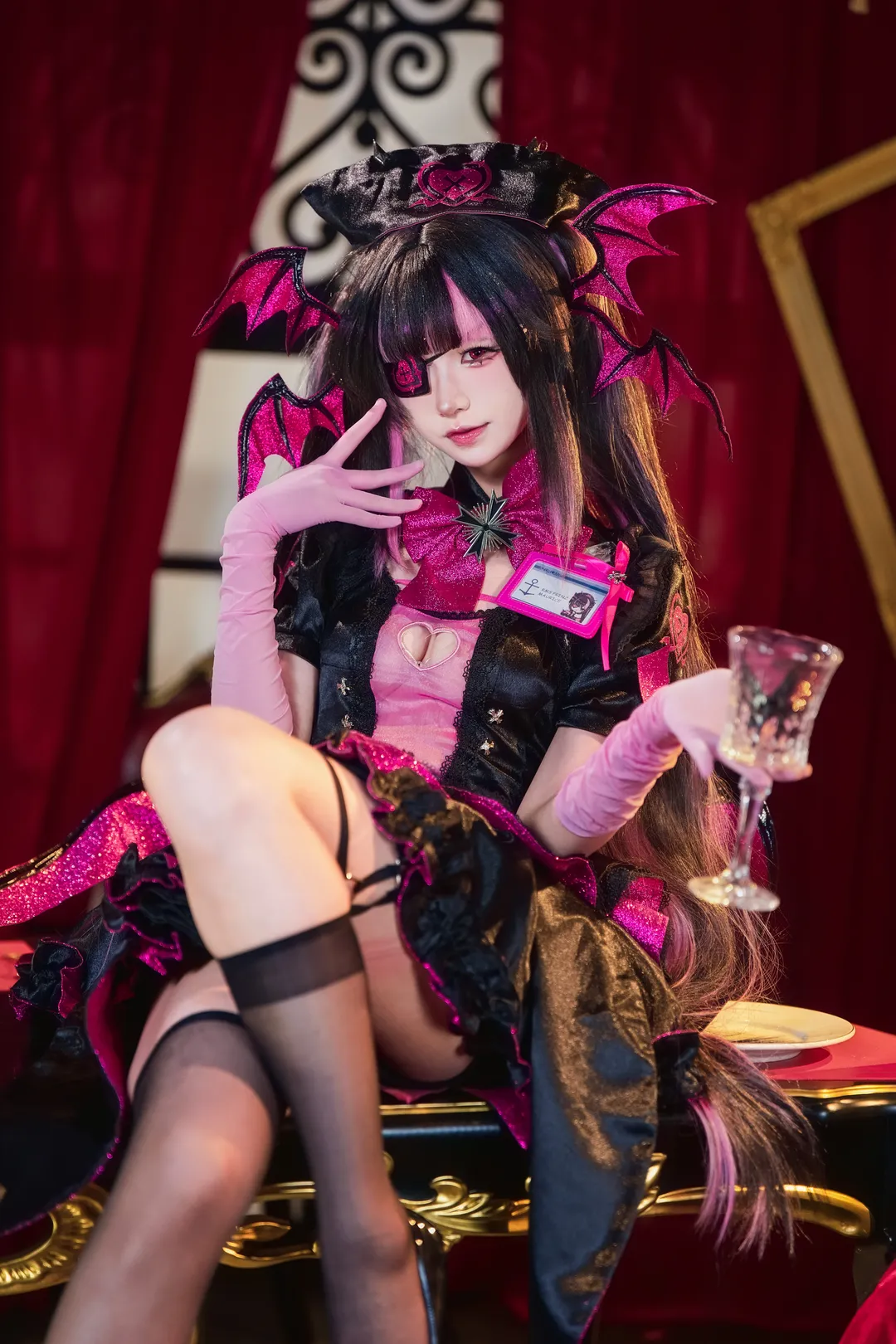 【莫琳親王cos】碧藍航線黑粉蝙蝠翼暗夜甜心 - 第 2 張