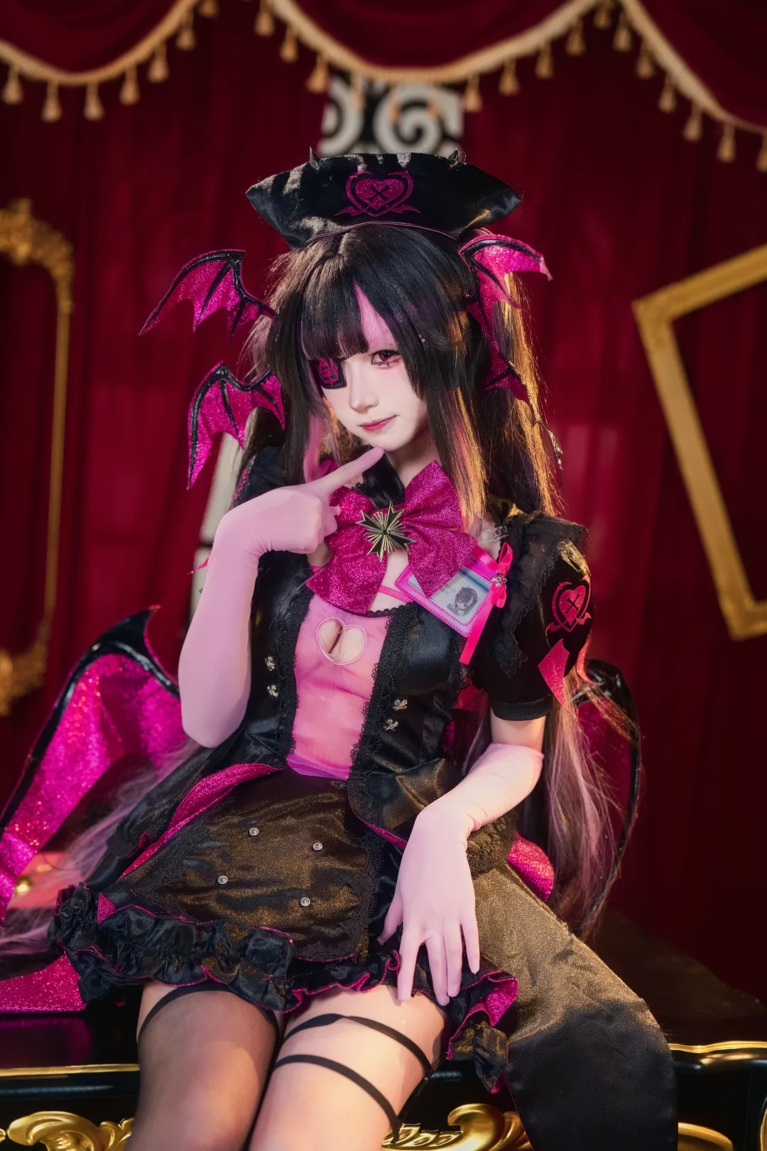 【莫琳親王cos】碧藍航線黑粉蝙蝠翼暗夜甜心 - 第 3 張