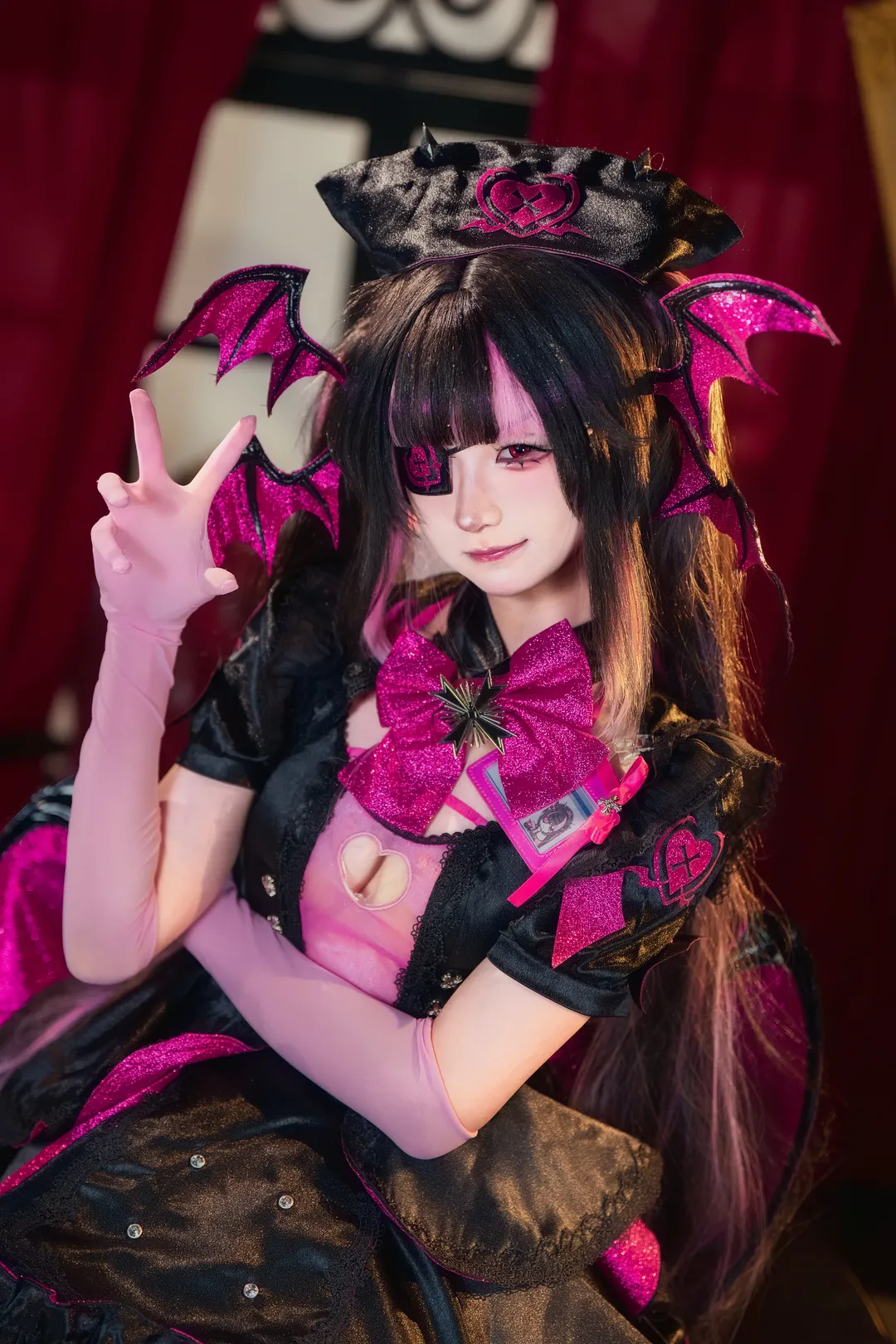 【莫琳親王cos】碧藍航線黑粉蝙蝠翼暗夜甜心 - 第 6 張
