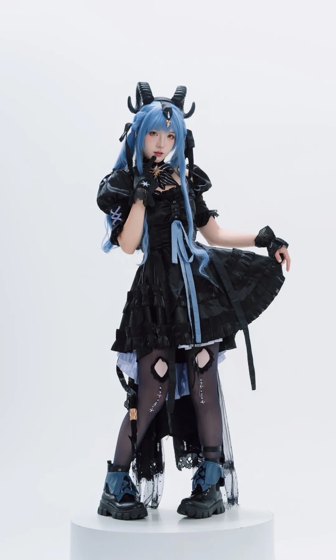 【丰川祥子cos】明日方舟×Ave Mujica的暗黑哥特造型 - 第 3 张