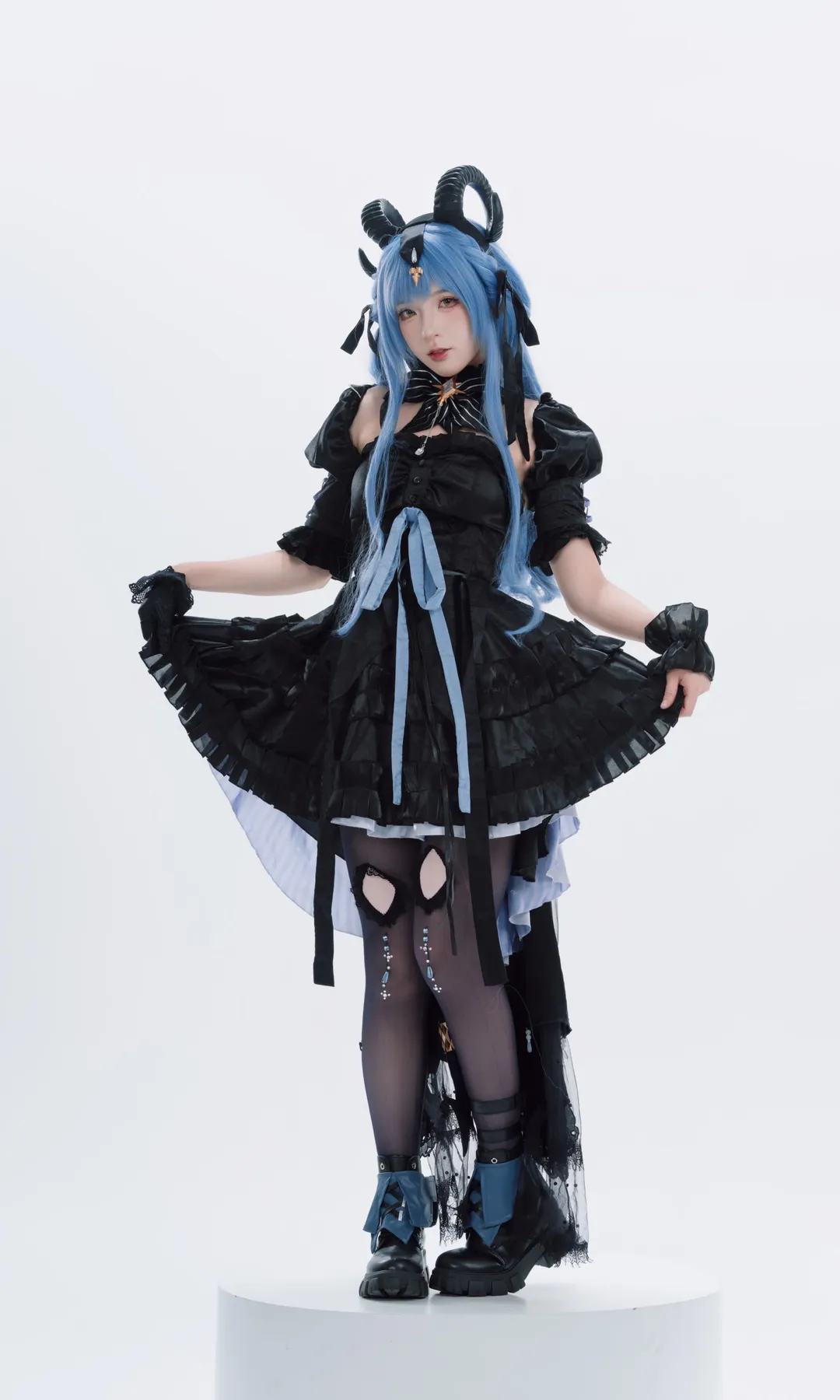 【丰川祥子cos】明日方舟×Ave Mujica的暗黑哥特造型 - 第 6 张