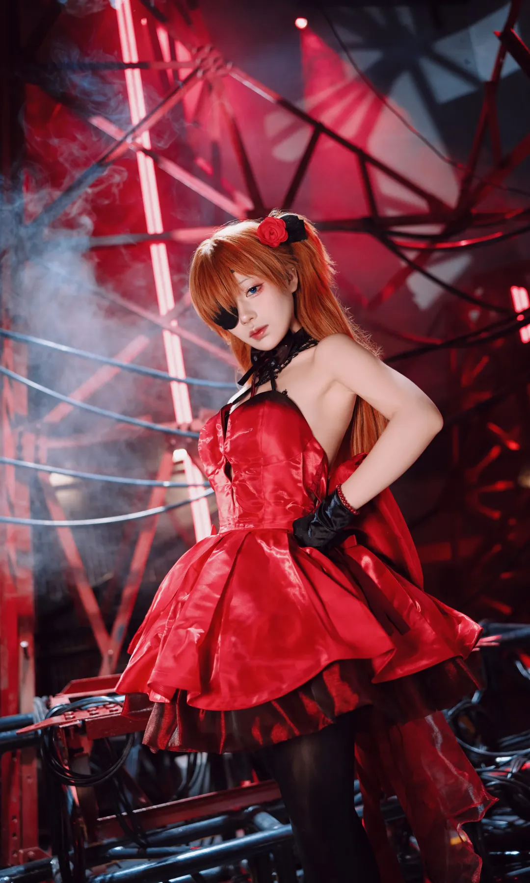 【明日香cos】新世纪福音战士红色舞台风造型 - 第 5 张