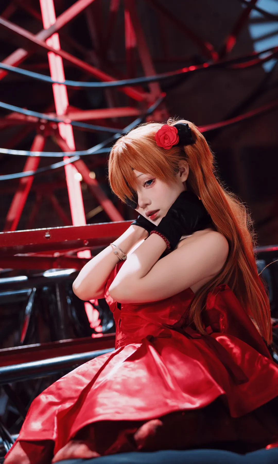 【明日香cos】新世纪福音战士红色舞台风造型 - 第 6 张