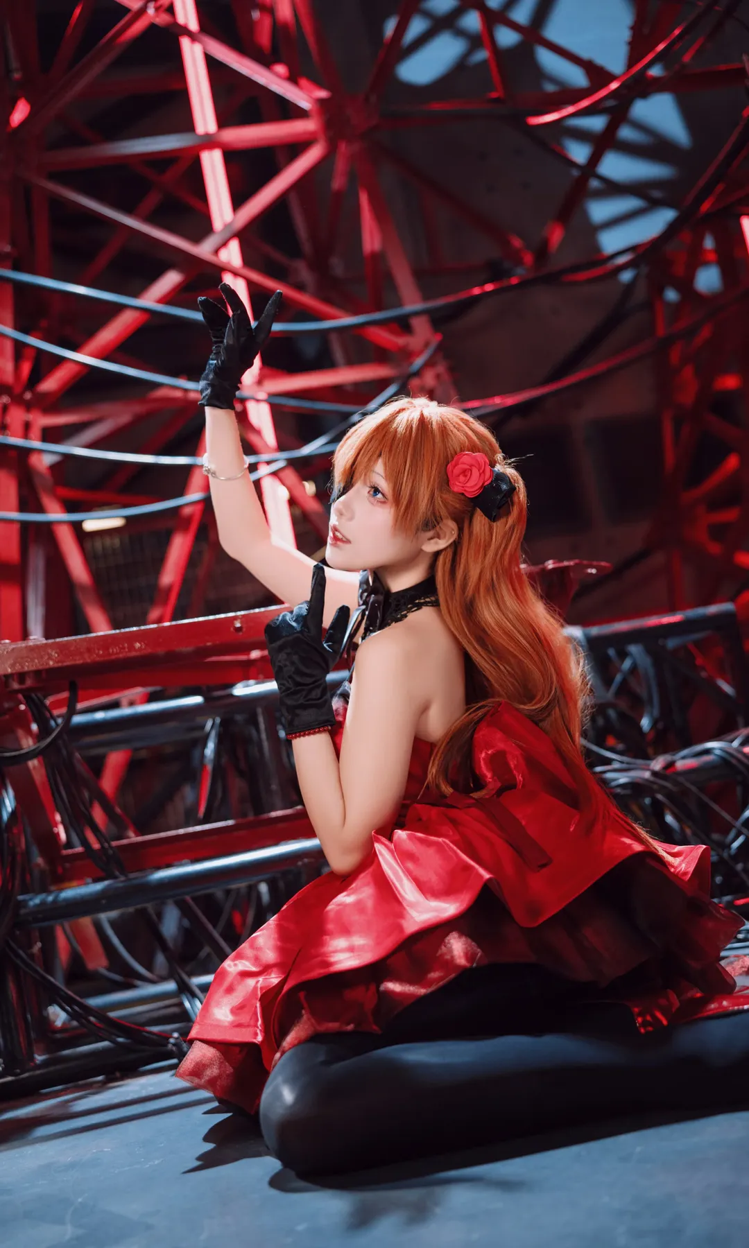 【明日香cos】新世纪福音战士红色舞台风造型 - 第 7 张