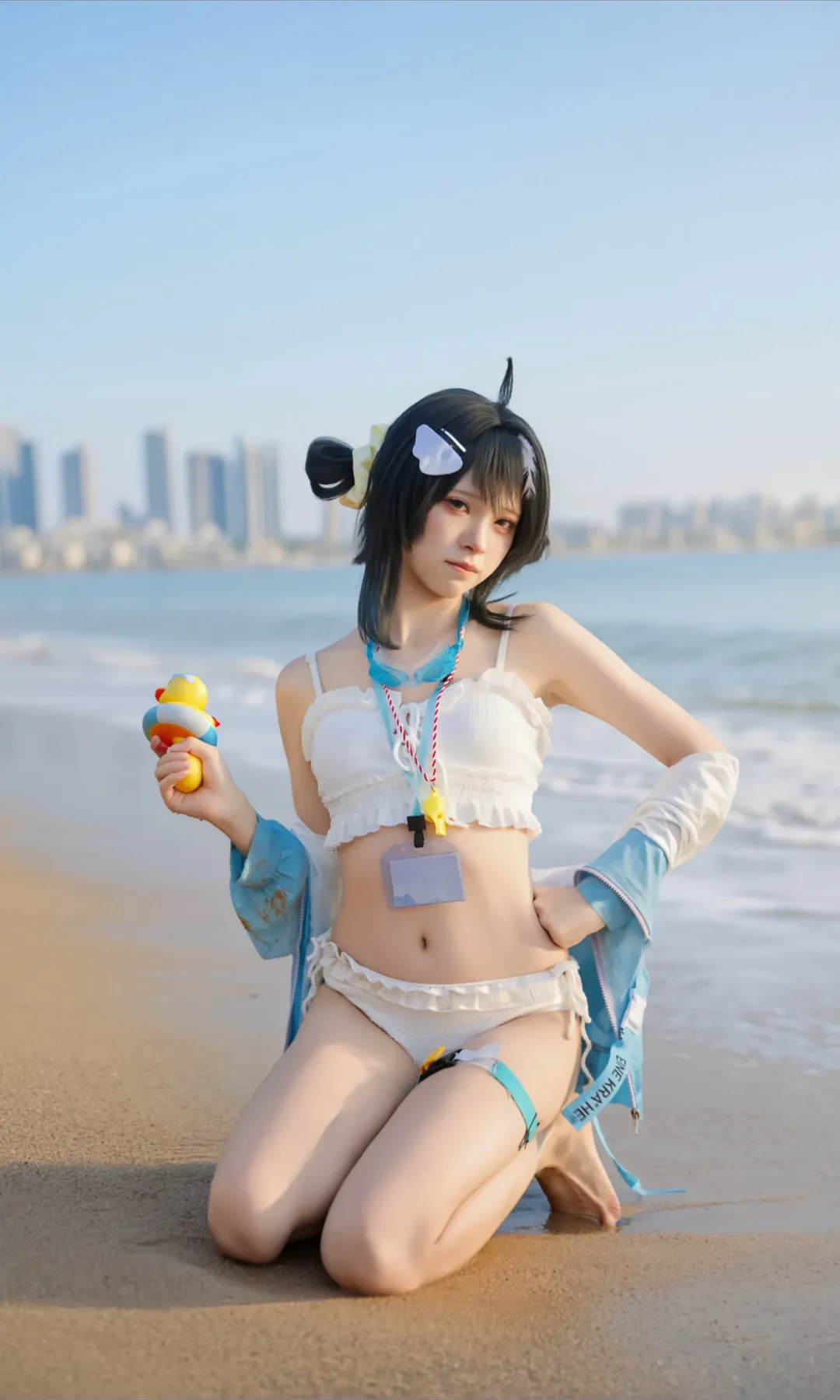 明日方舟羽毛筆cos 海邊夏日泳裝記錄 - 第 2 張