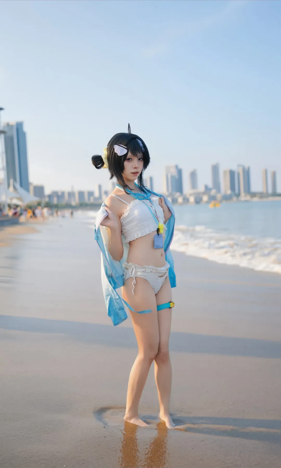明日方舟羽毛筆cos 海邊夏日泳裝記錄 - 第 3 張