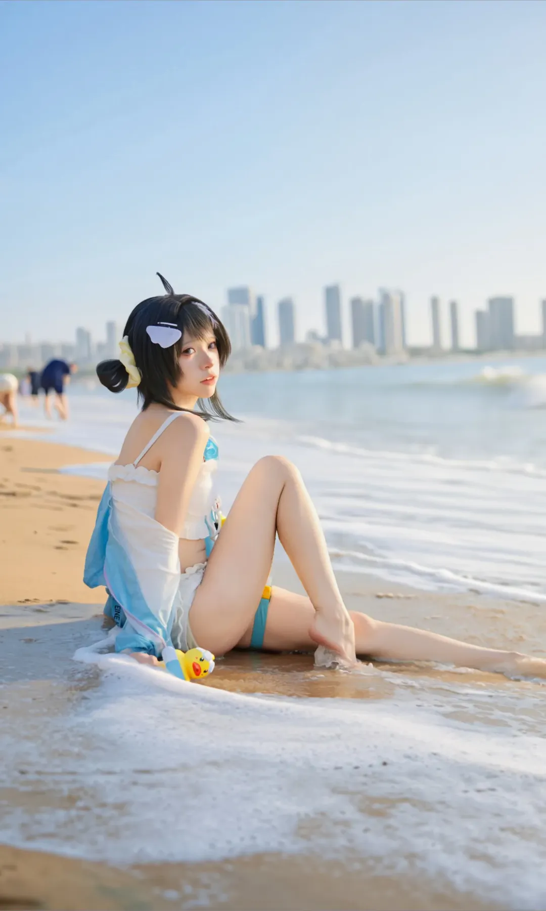 明日方舟羽毛筆cos 海邊夏日泳裝記錄 - 第 6 張