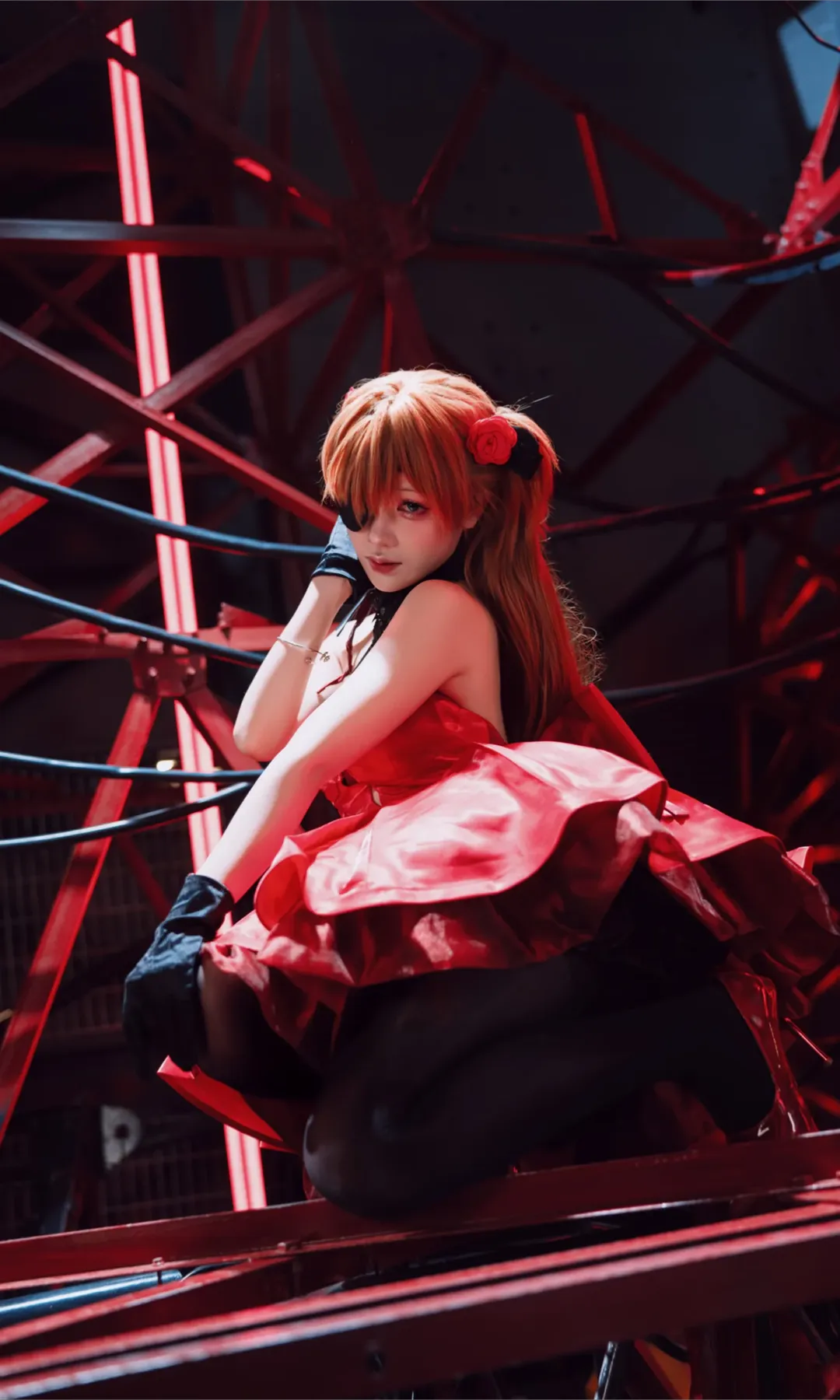 【明日香cos】新世紀福音戰士紅色工業風，融入NIKKE暗黑美學 - 第 10 張