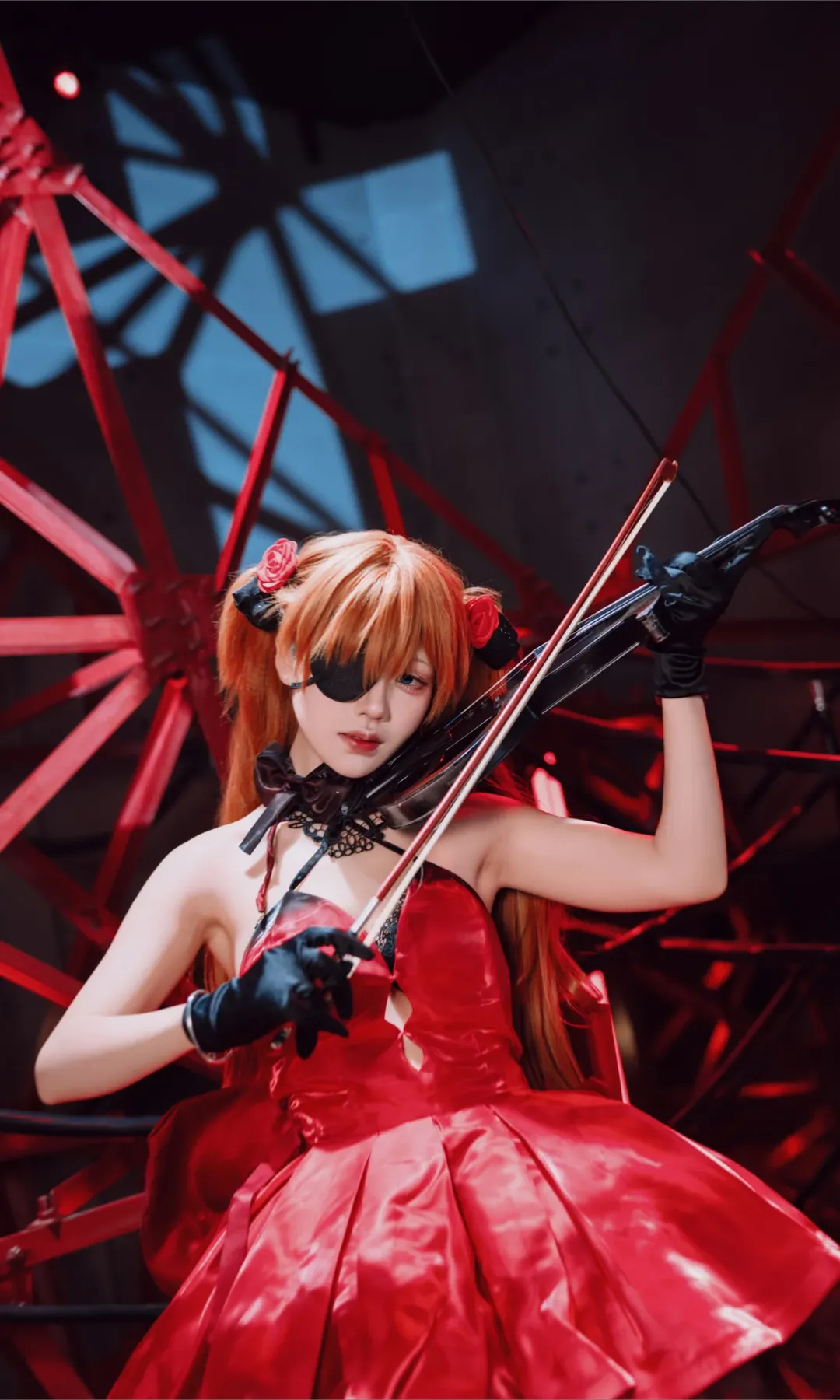 【明日香cos】新世紀福音戰士紅色工業風，融入NIKKE暗黑美學 - 第 5 張