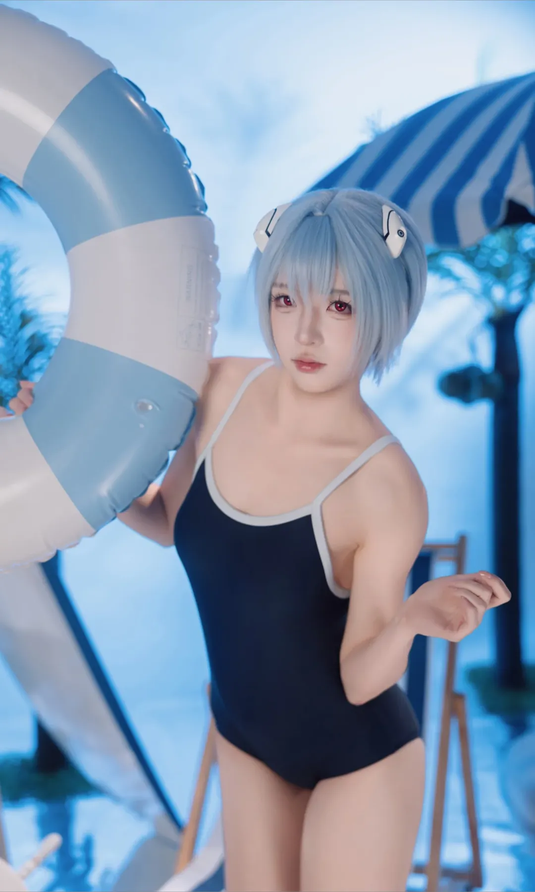【绫波丽cos】新世纪福音战士的夏日清凉海滩 - 第 1 张