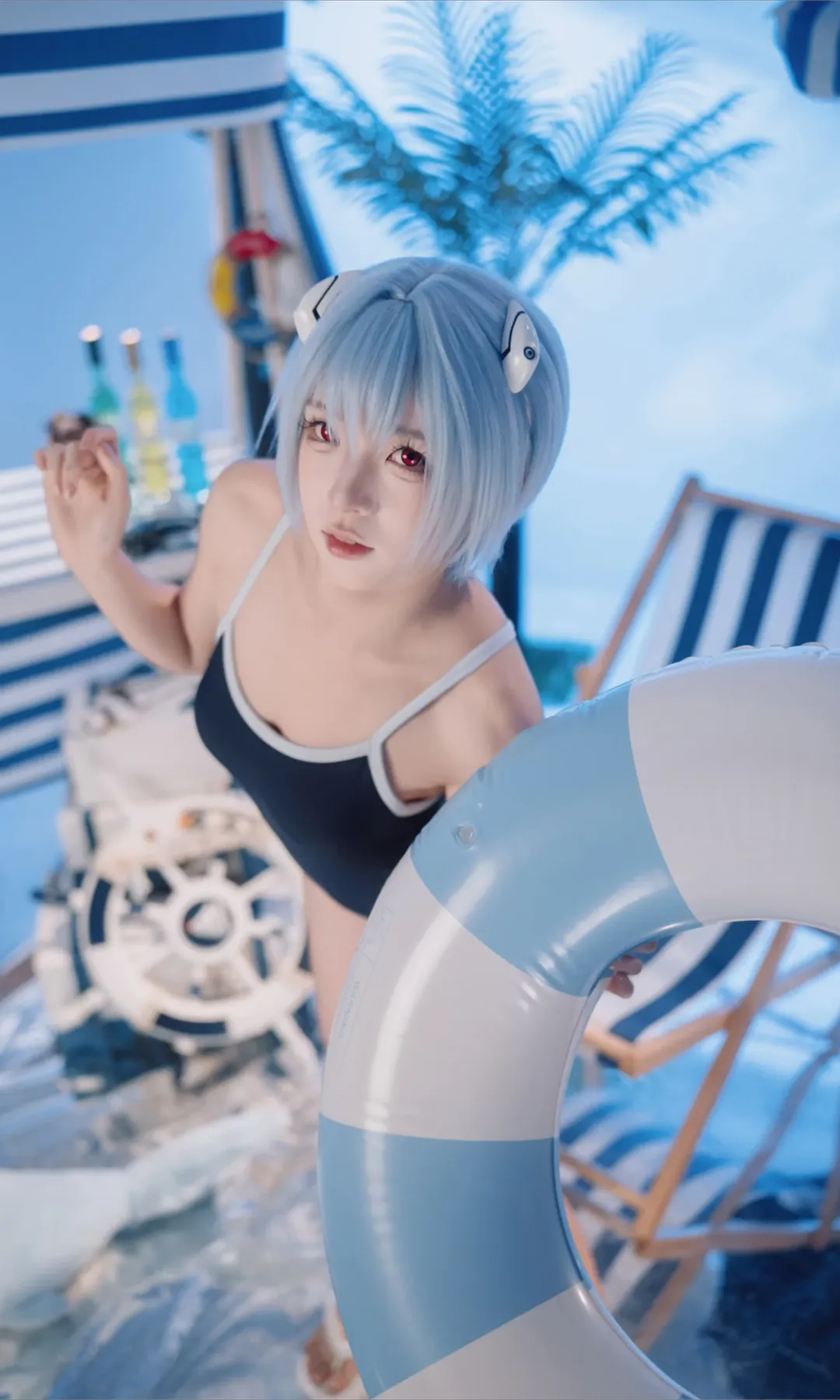 【绫波丽cos】新世纪福音战士的夏日清凉海滩 - 第 2 张