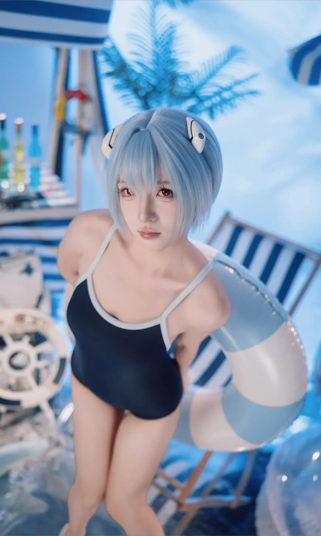 【绫波丽cos】新世纪福音战士的夏日清凉海滩 - 第 3 张