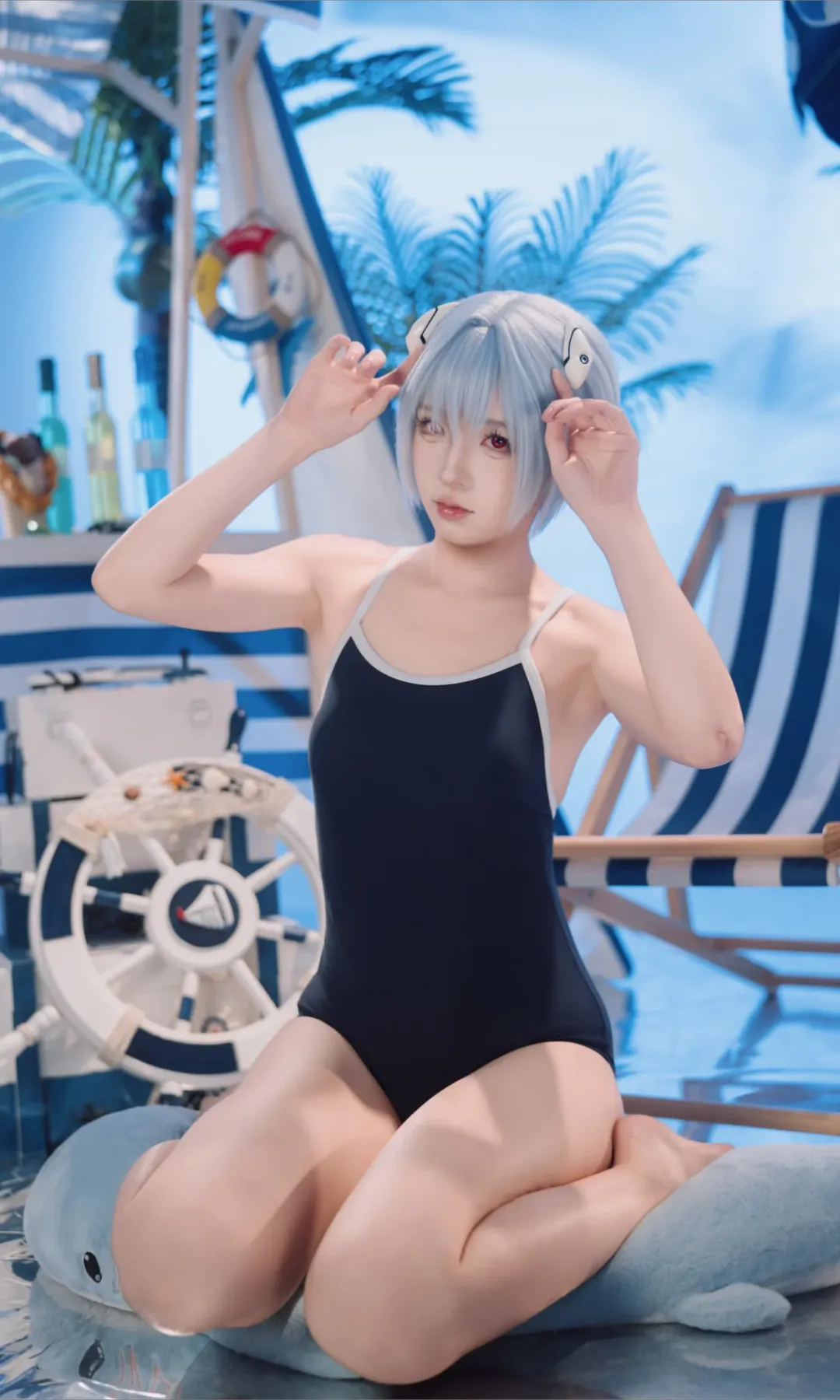 【绫波丽cos】新世纪福音战士的夏日清凉海滩 - 第 5 张